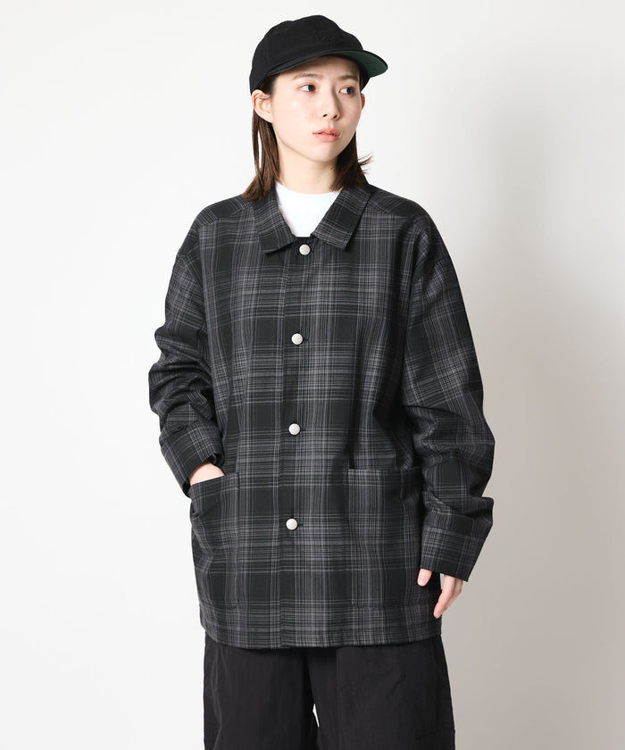 OMBRE CHECK COVERALL JACKET
