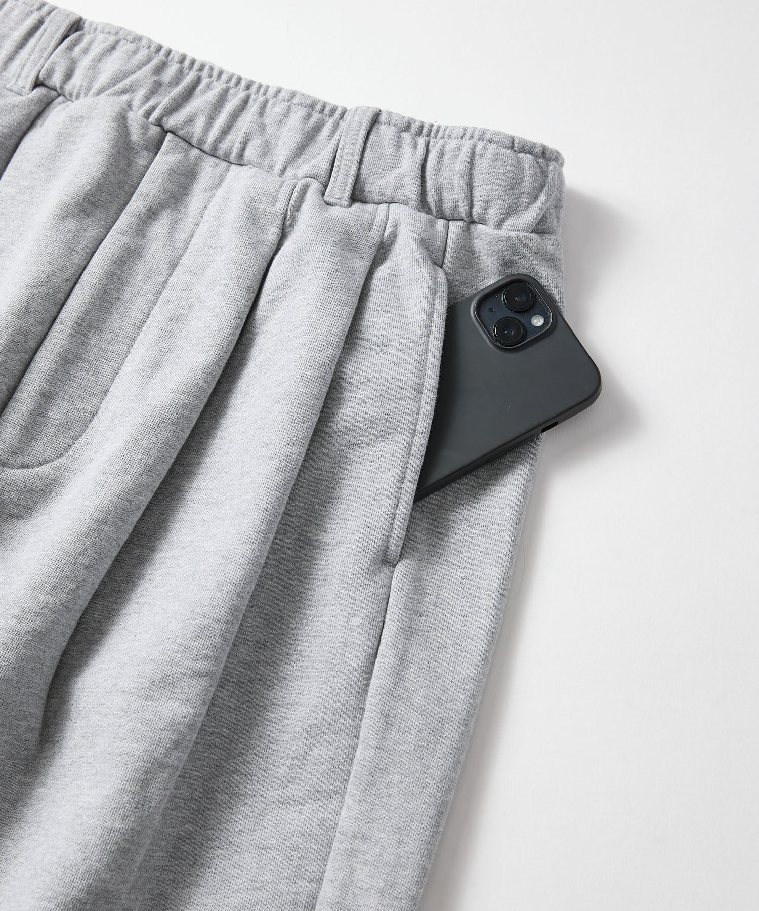 2TUCK WIDE SWEAT PANTS