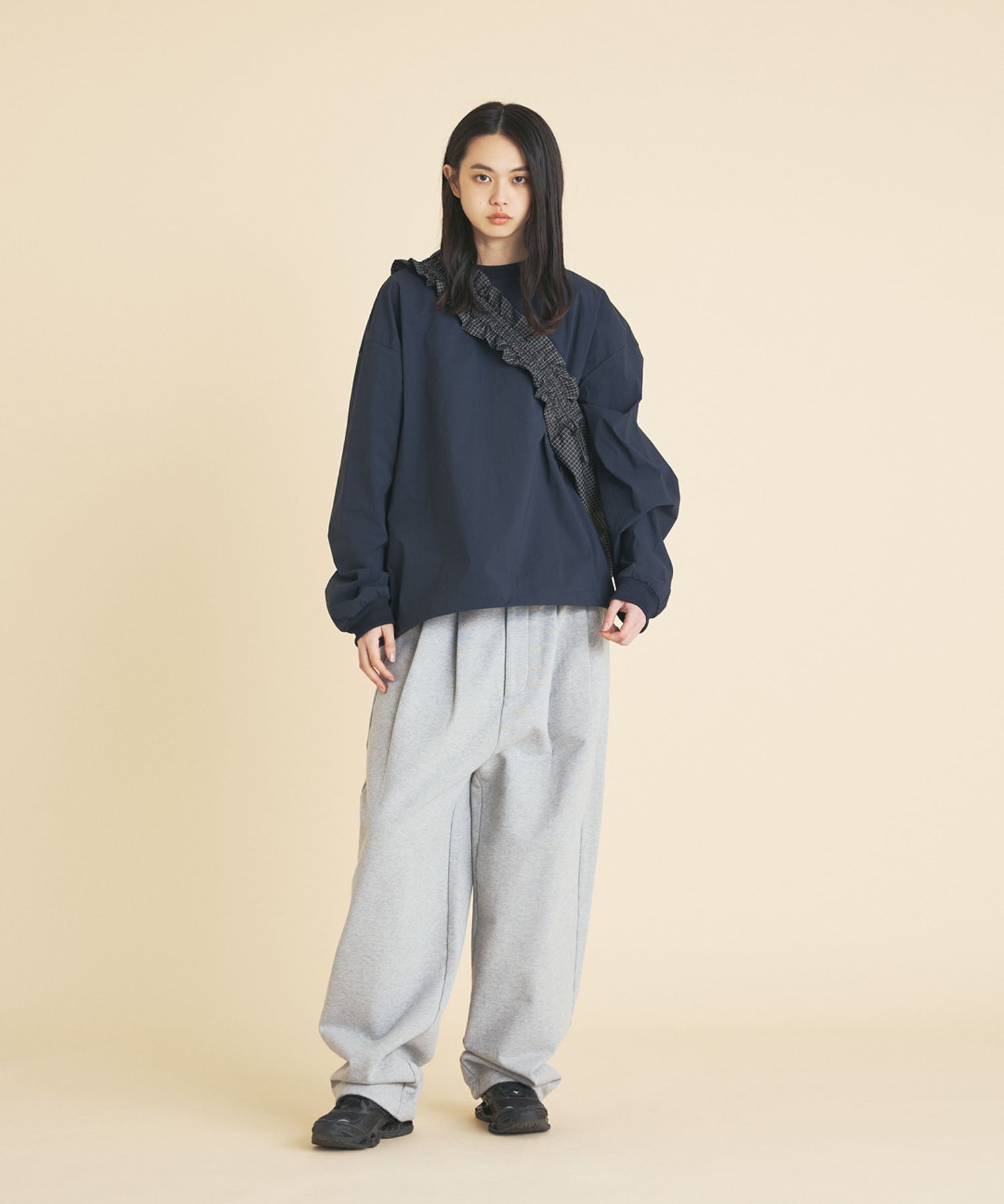 2TUCK WIDE SWEAT PANTS