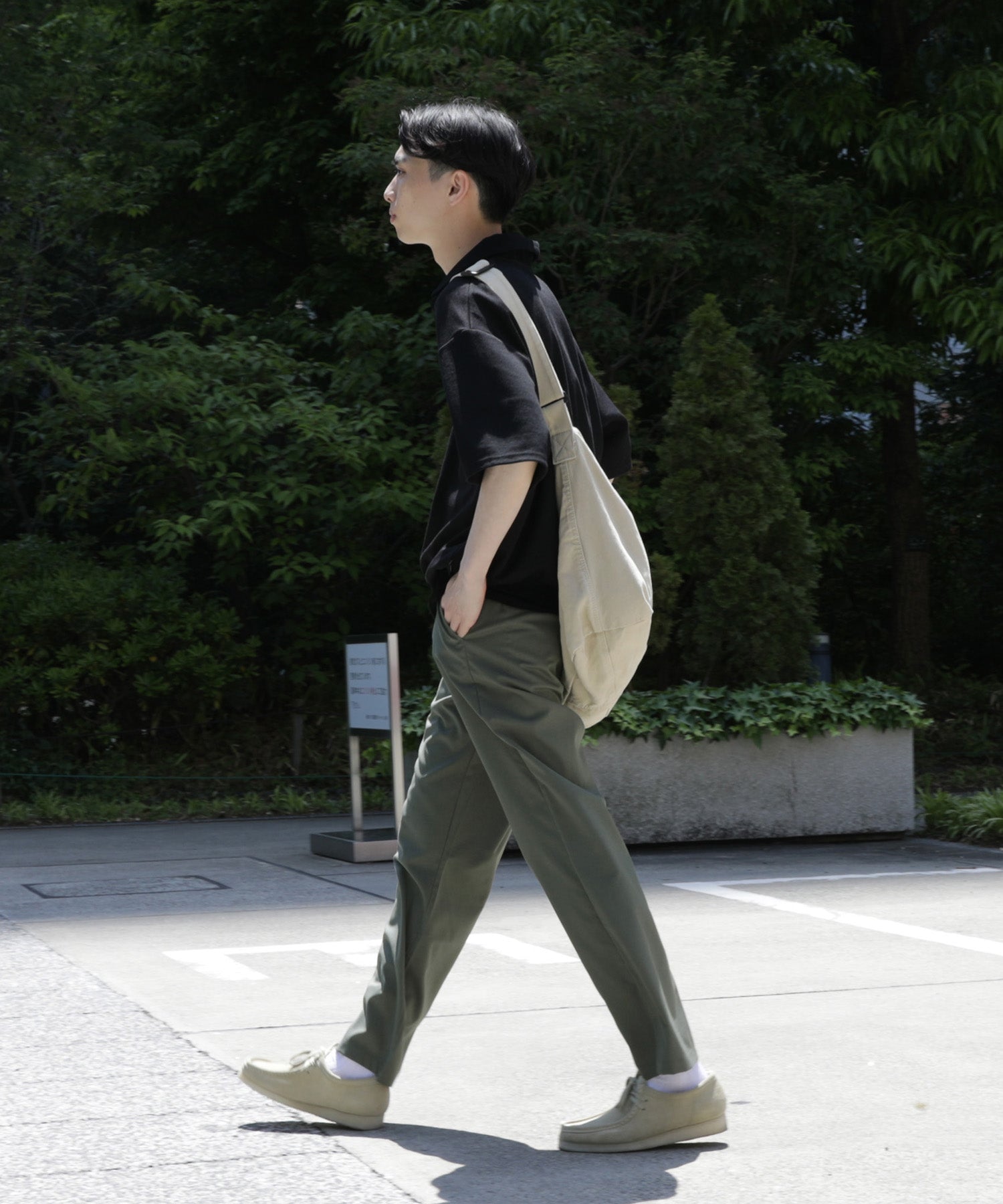 TROPICAL WOOL SLACKS