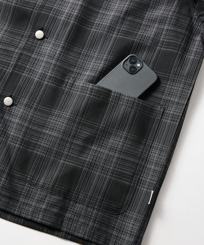 OMBRE CHECK COVERALL JACKET