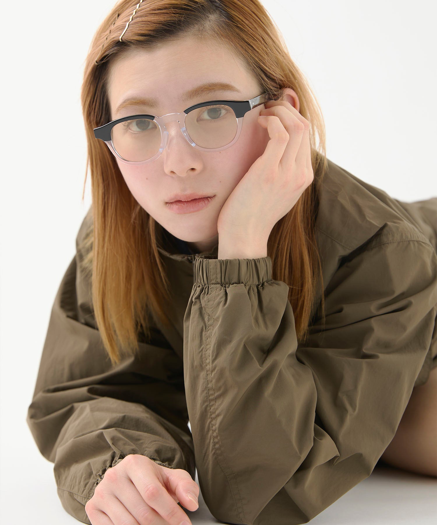 KANEKO OPTICAL × meltum 眼镜 黑色×透明