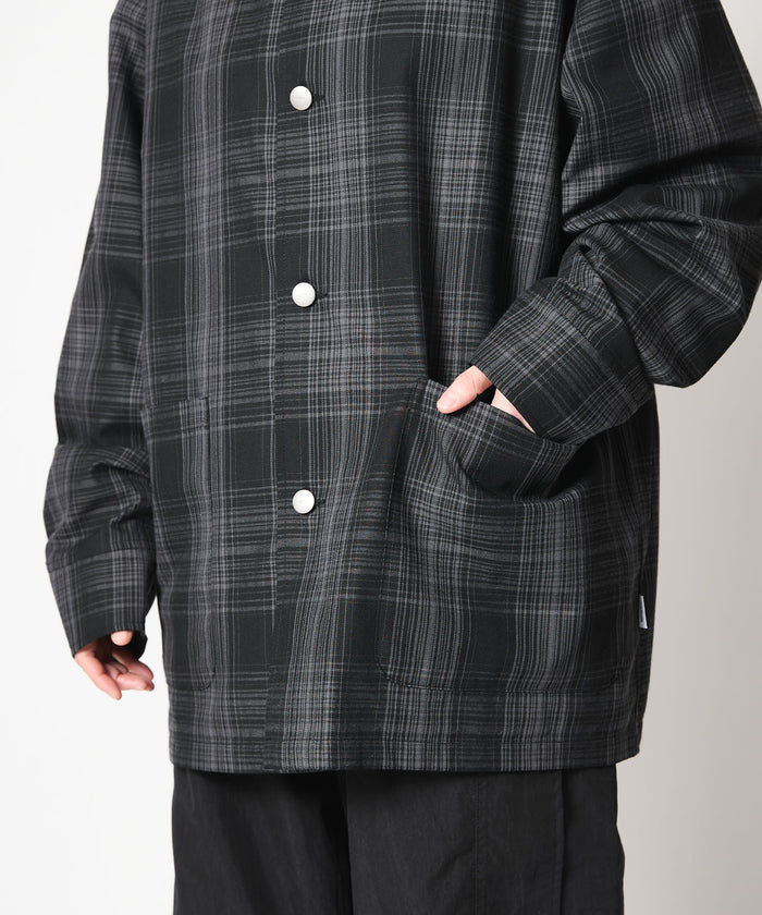 OMBRE CHECK COVERALL JACKET
