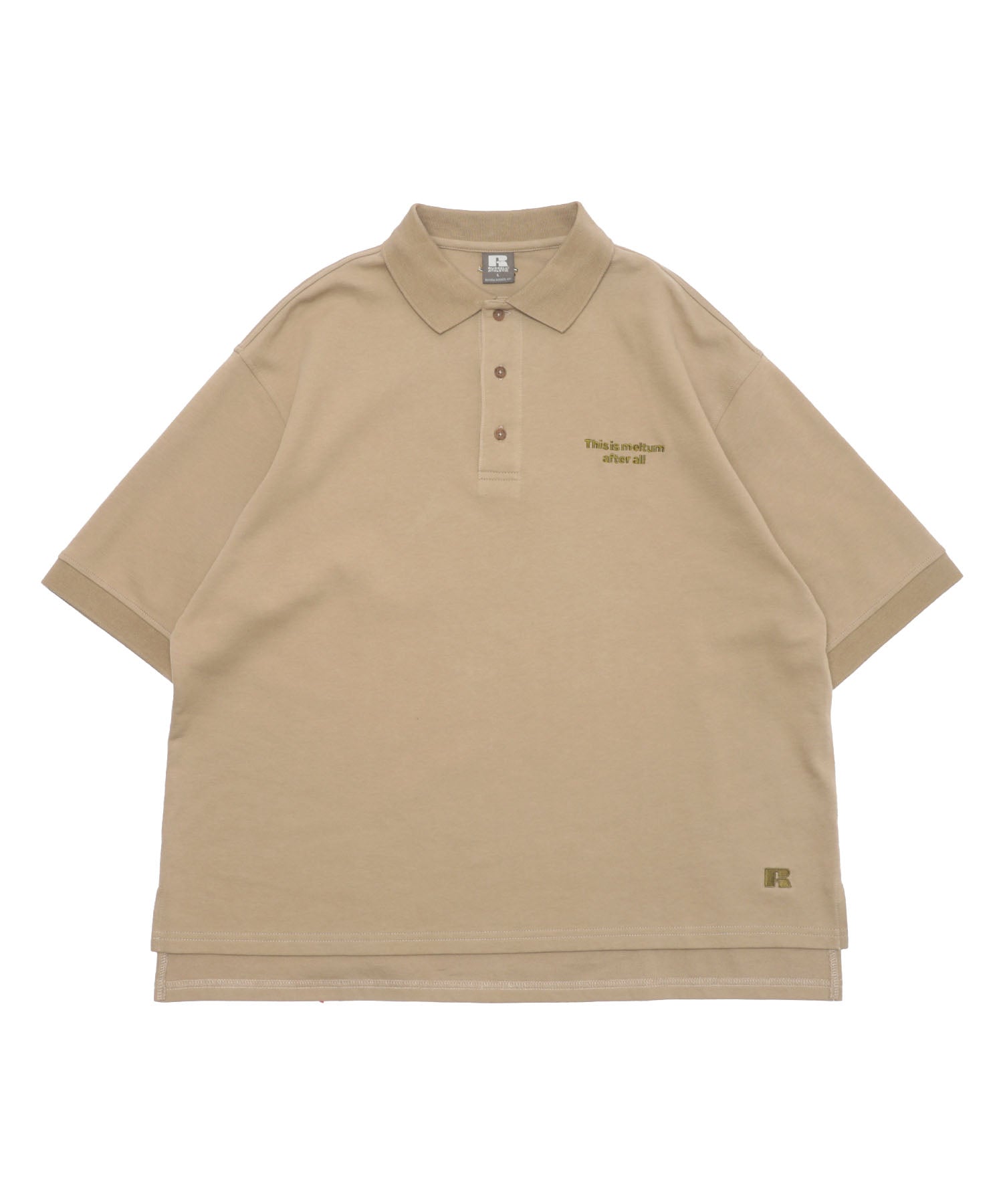 meltum × RUSSELL ATHLETIC OVERSIZE POLO SHIRT S/S