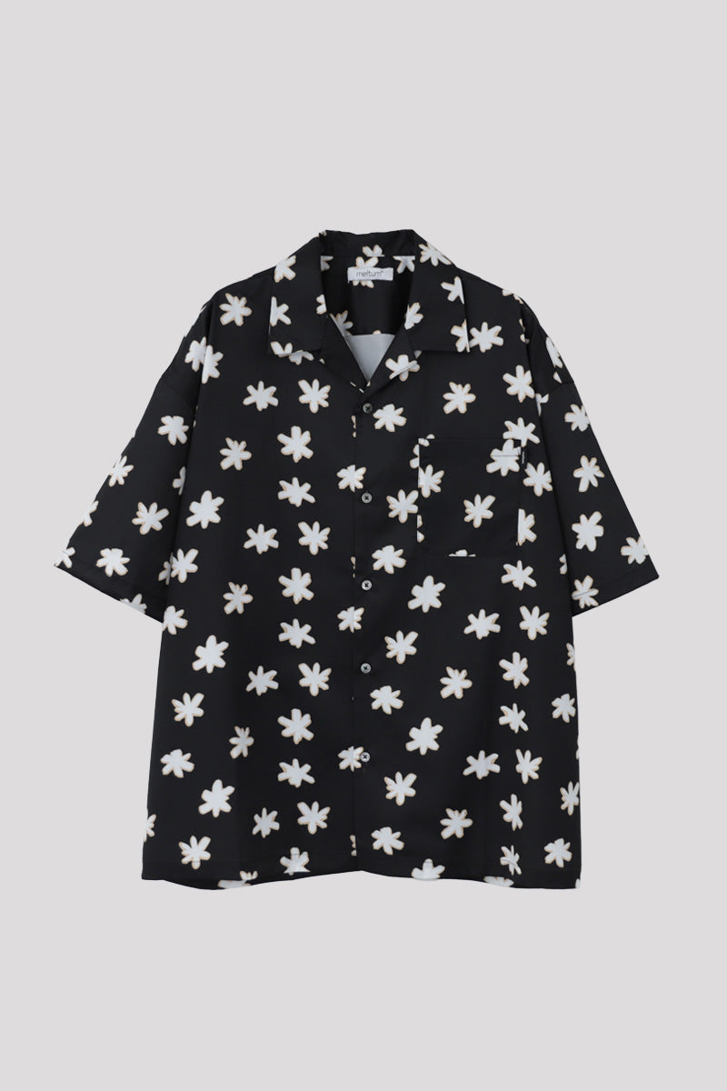 FLOWER OPEN COLLAR SHIRT