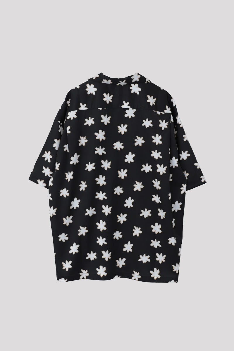 FLOWER OPEN COLLAR SHIRT