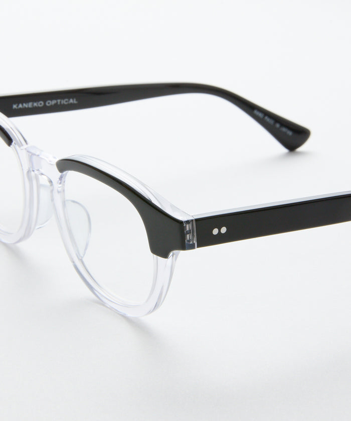 KANEKO OPTICAL × meltum EYEWEAR BLACK×CLEAR