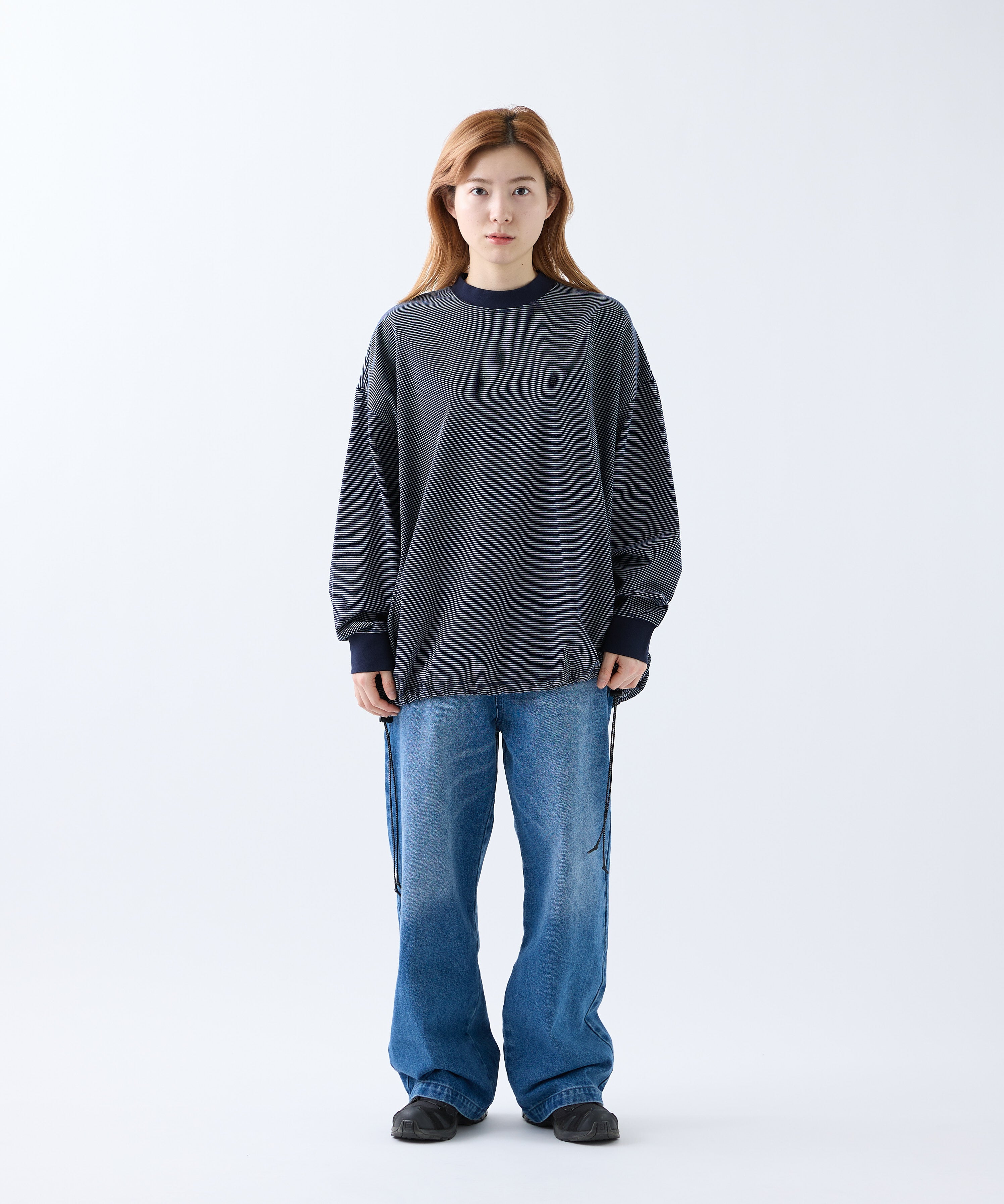 BORDER BALLOON TEE L/S