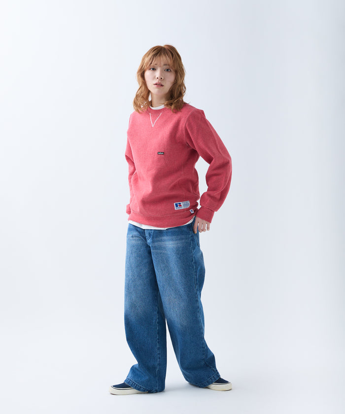 ×RUSSELL ATHLETIC STANDARD CREWNECK SWEAT OVERDYE