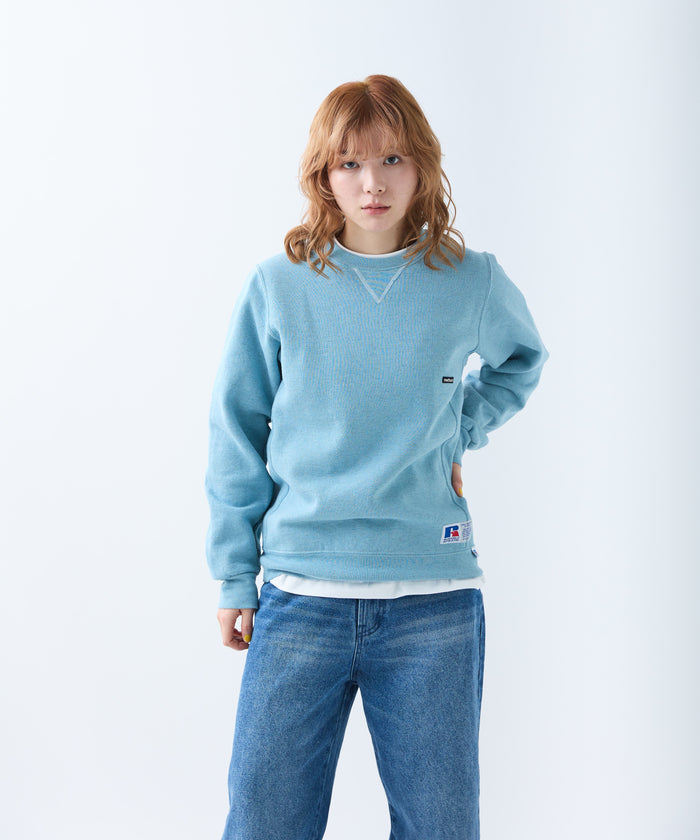 ×RUSSELL ATHLETIC STANDARD CREWNECK SWEAT OVERDYE