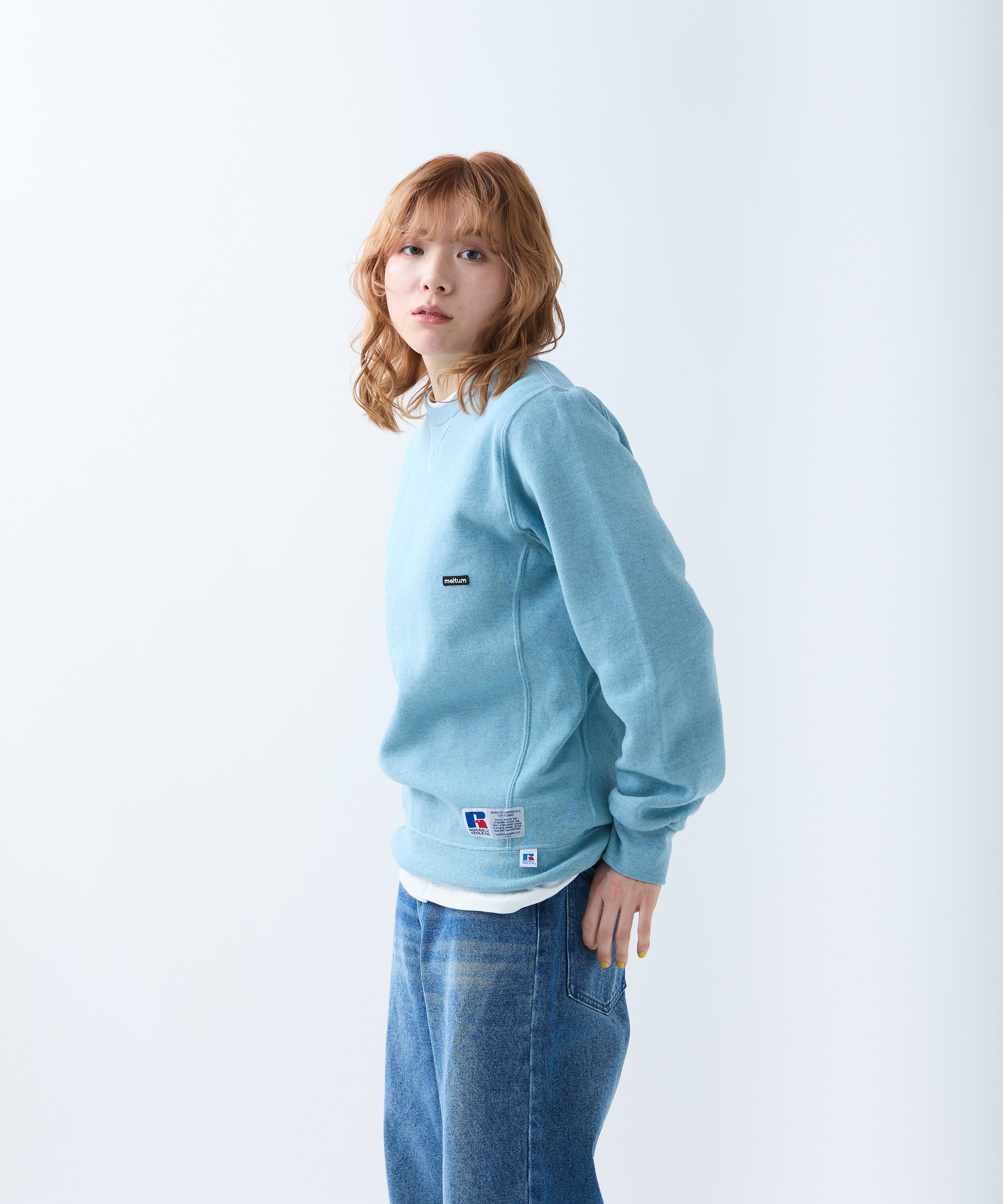 ×RUSSELL ATHLETIC STANDARD CREWNECK SWEAT OVERDYE