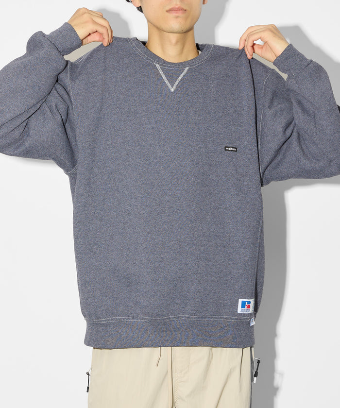×RUSSELL ATHLETIC STANDARD CREWNECK SWEAT OVERDYE
