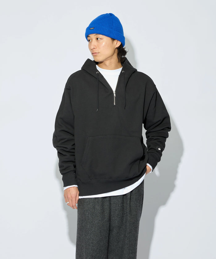 ×RUSSELL ATHLETIC "HIGH COTTON" HALFZIP SWEATHOODIE