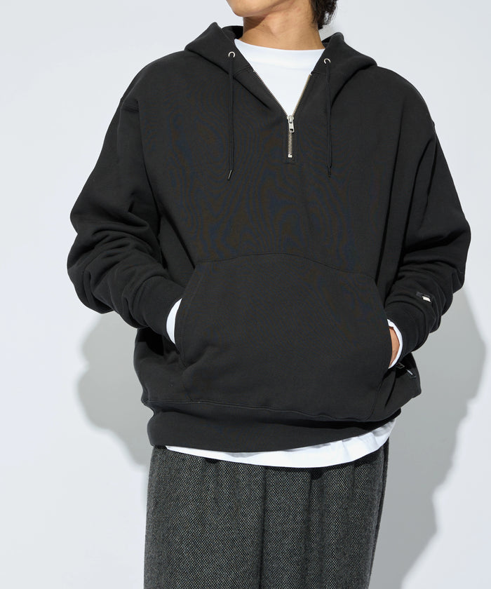 ×RUSSELL ATHLETIC "HIGH COTTON" HALFZIP SWEATHOODIE