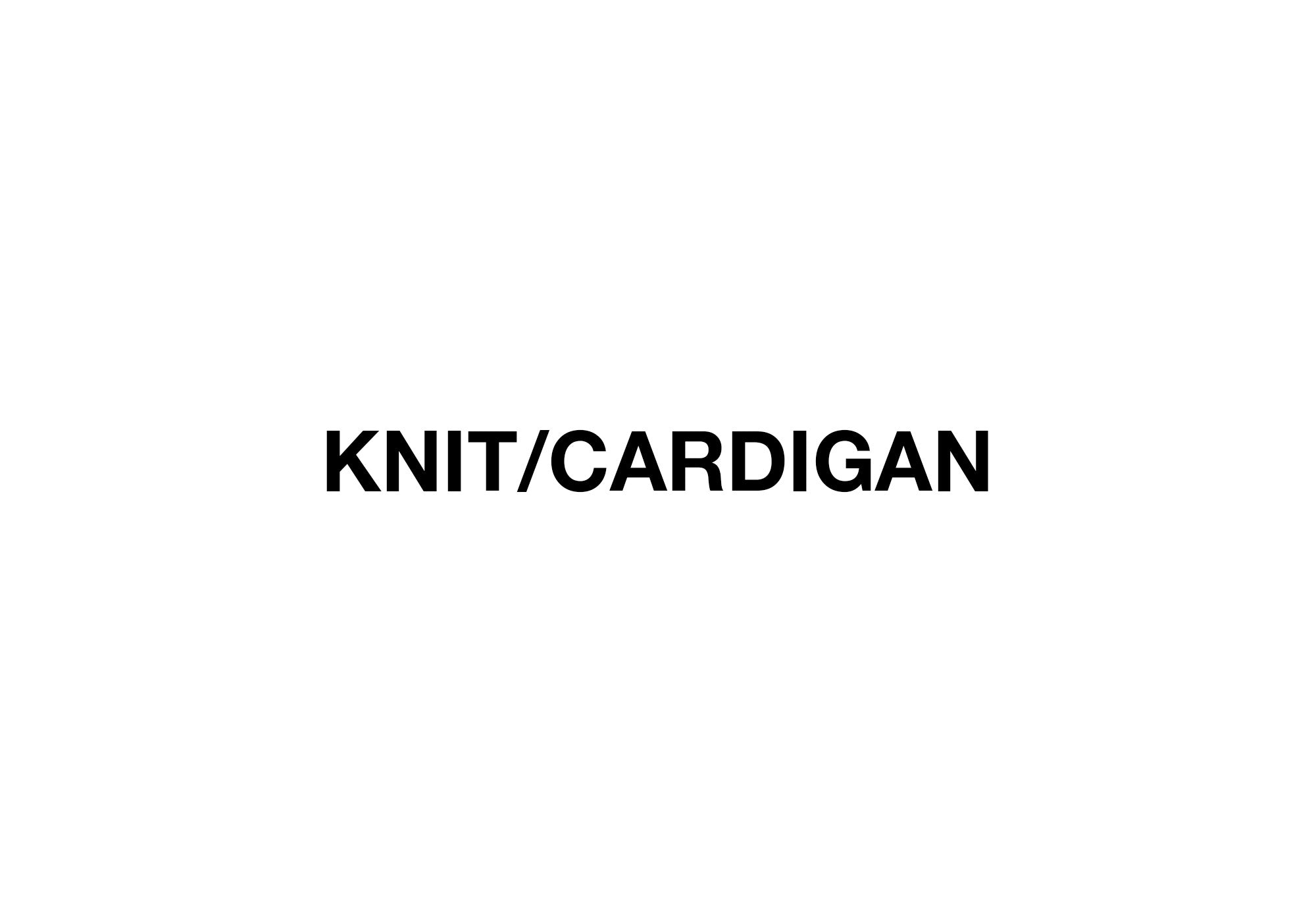 KNIT/CARDIGAN