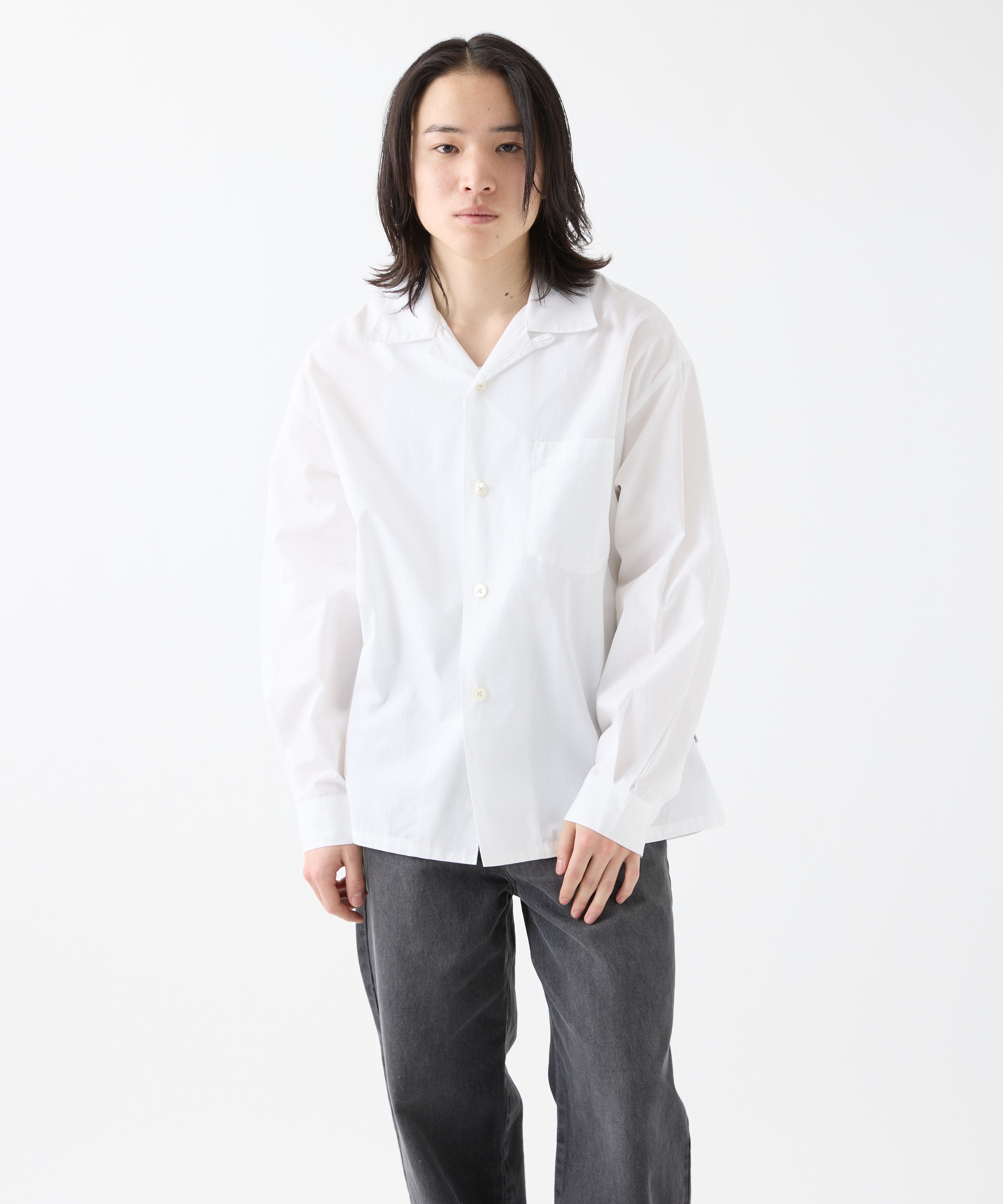 THOMAS MASON OPEN COLLAR SHIRT