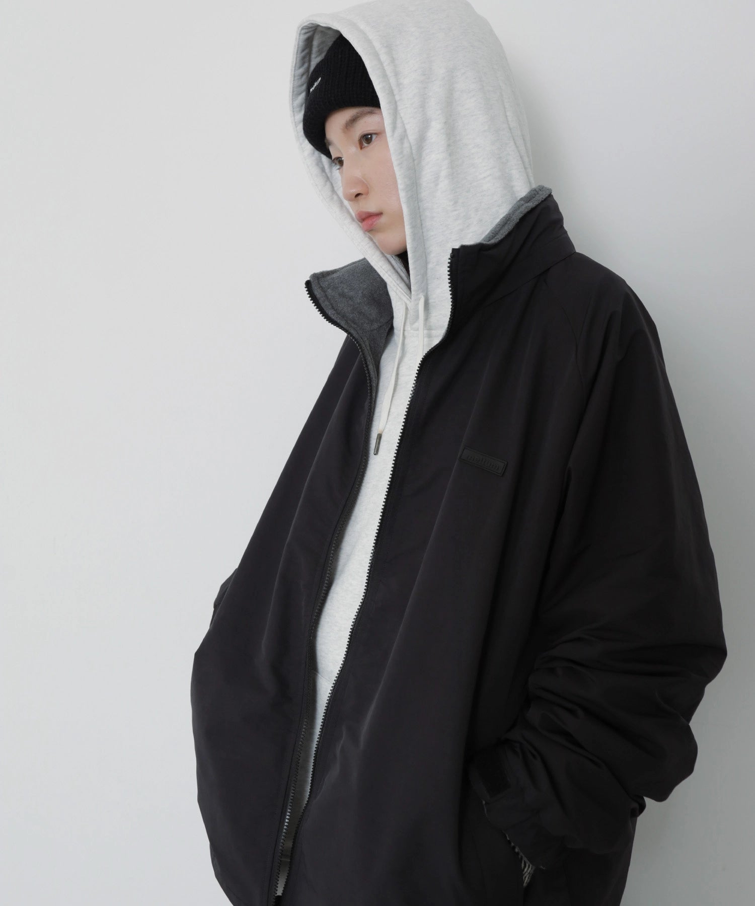 US COTTON HEAVEY SWEAT HOODIE【ASH】