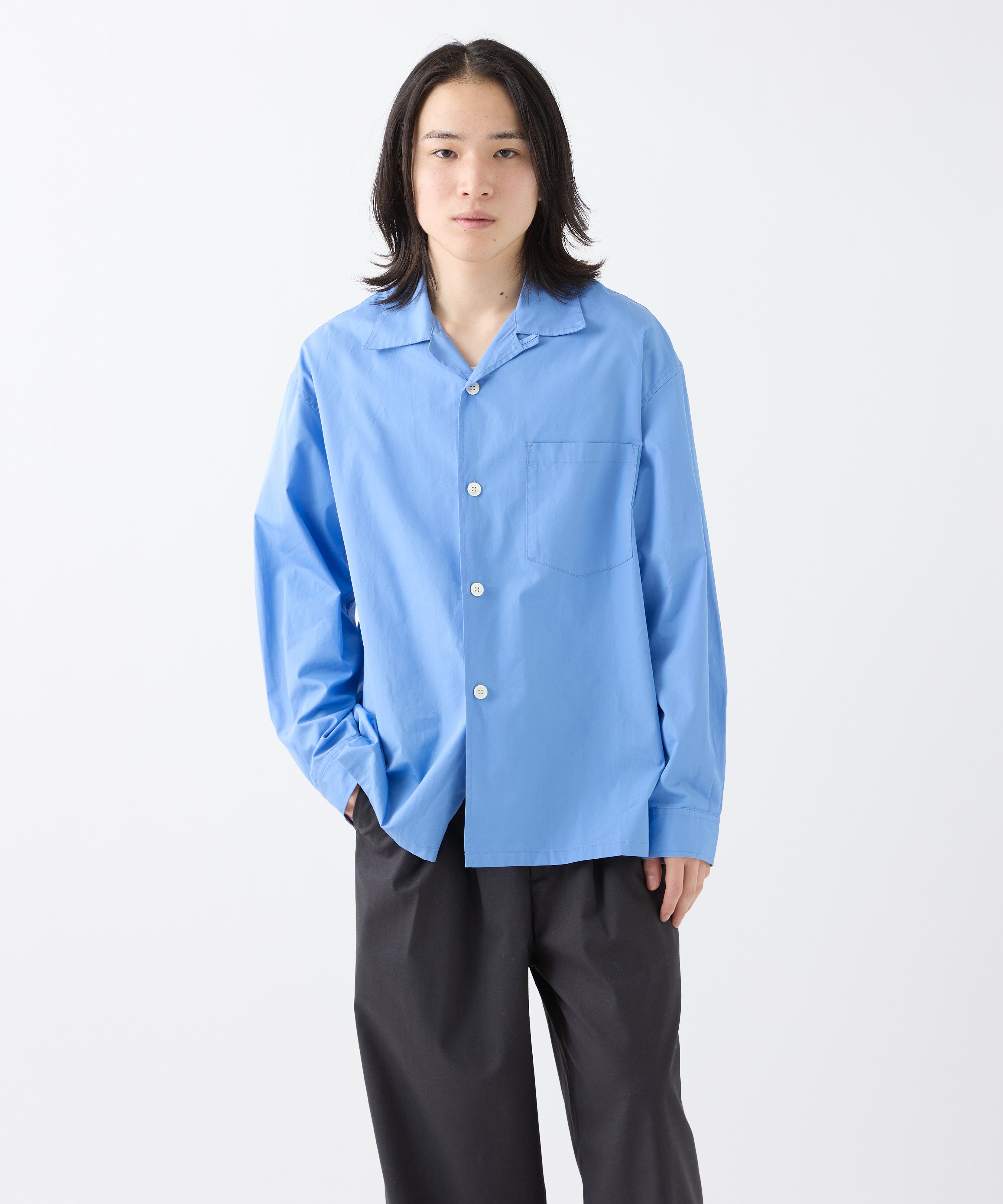 THOMAS MASON OPEN COLLAR SHIRT