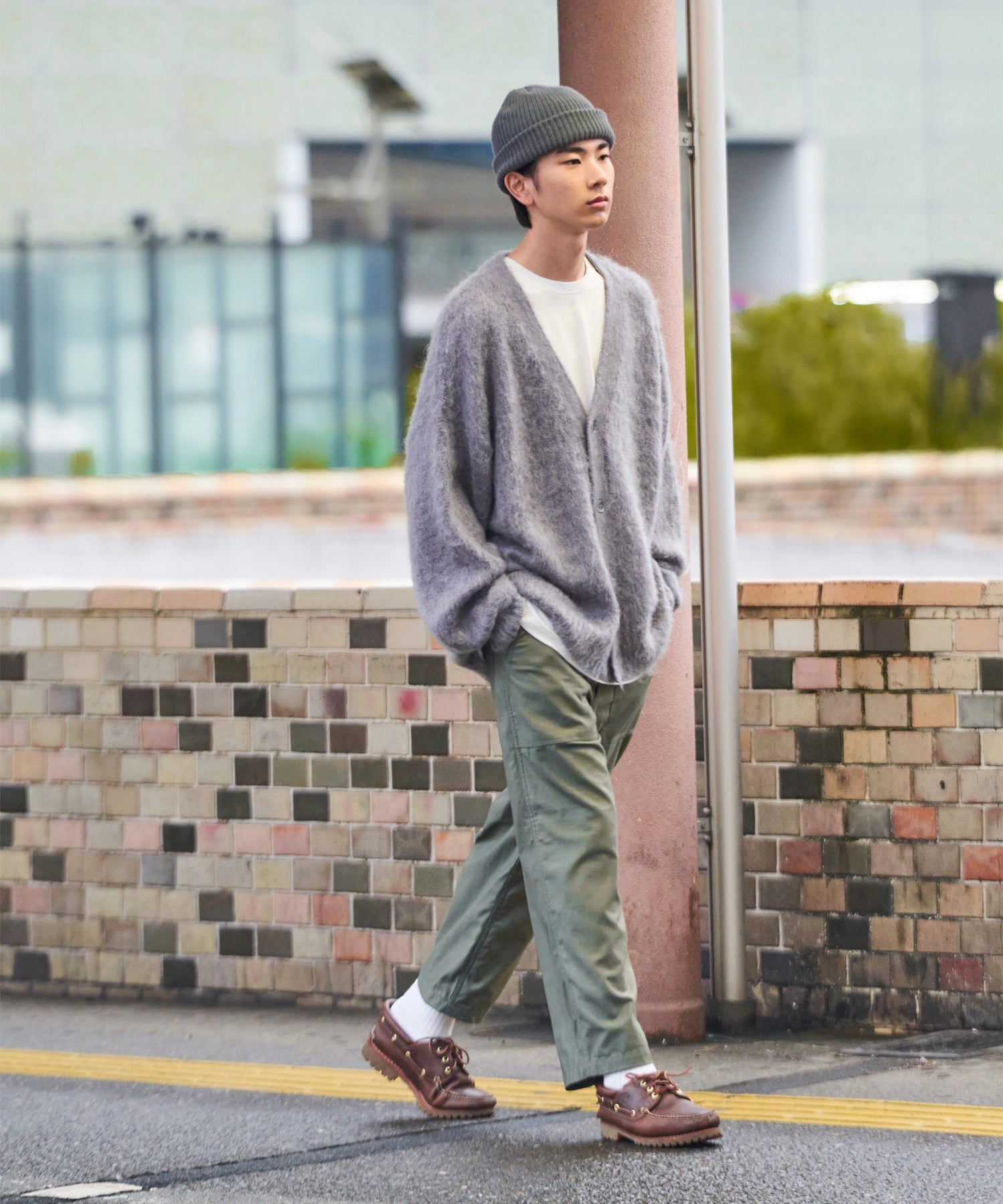 MOHAIR CARDIGAN【GREY】