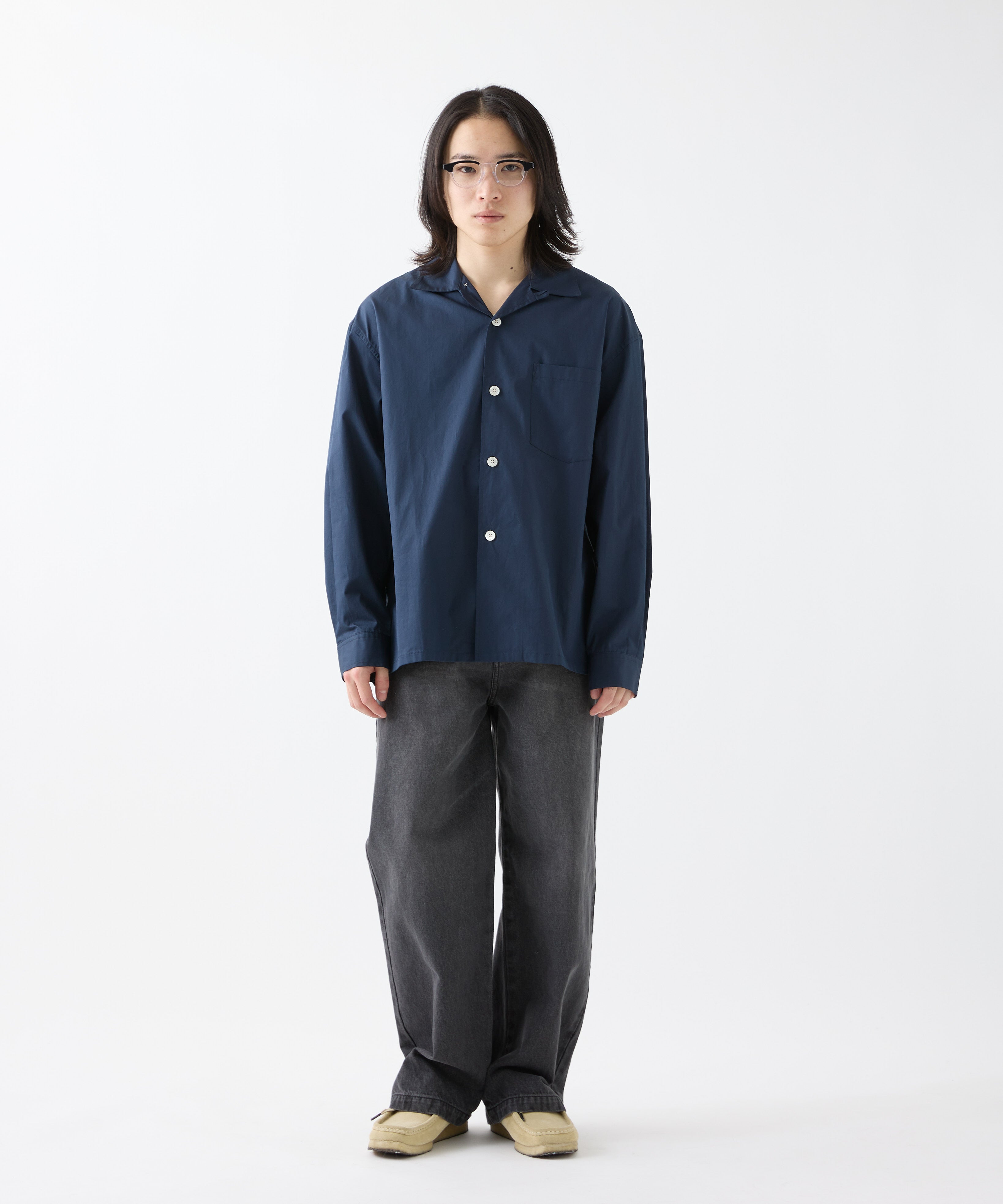 THOMAS MASON OPEN COLLAR SHIRT