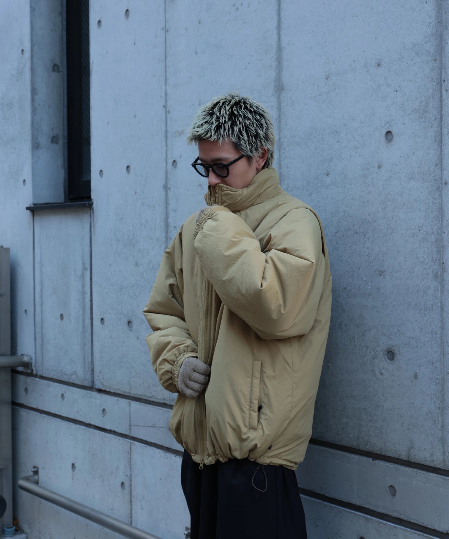 [2024.11.08 FRI 18:00~ INSTOCK]×WILDTHINGS DETACHABLE PADDING BLOUSON [KHAKI]