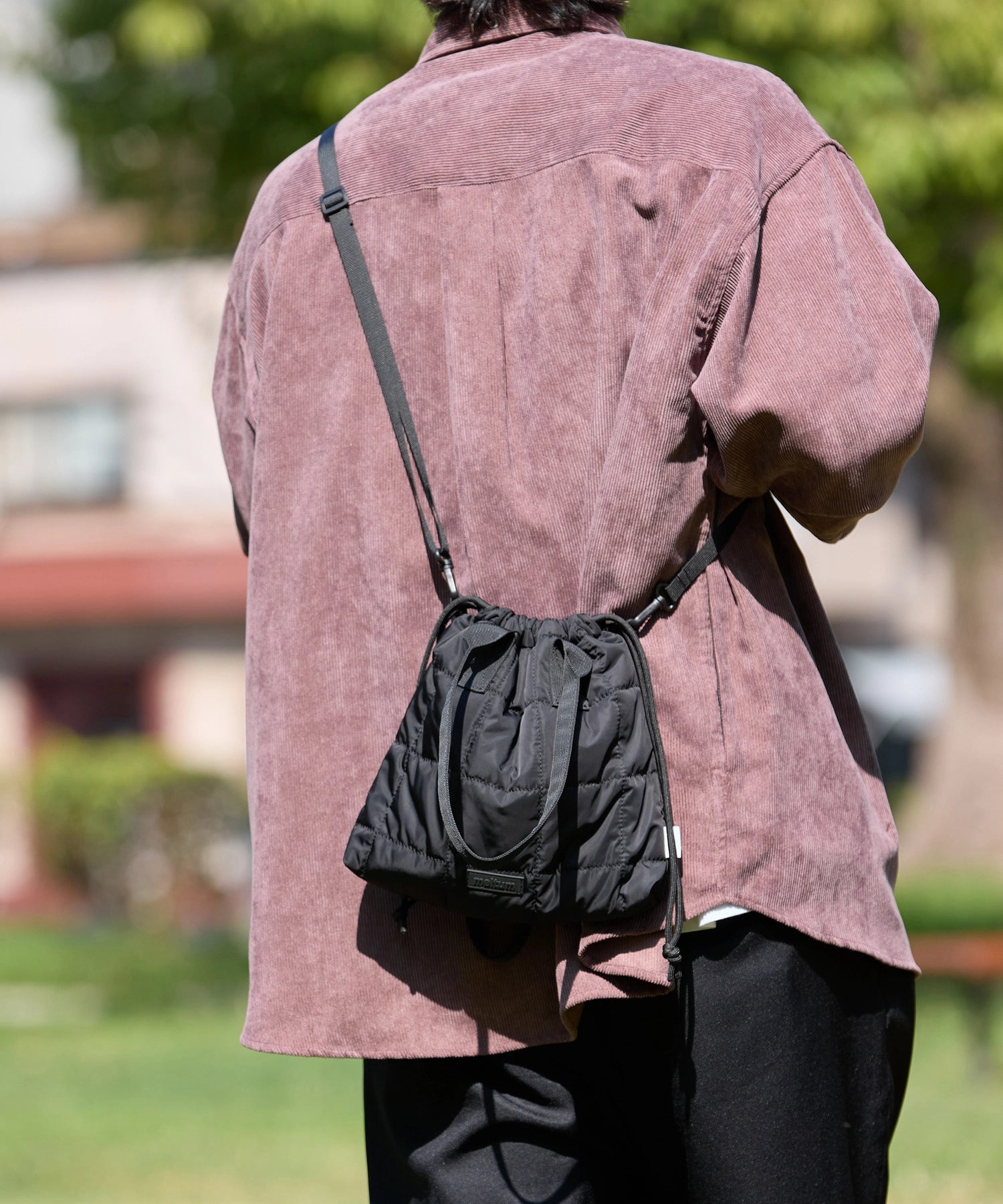 QUILT SHOULDER POUCH【BLACK】