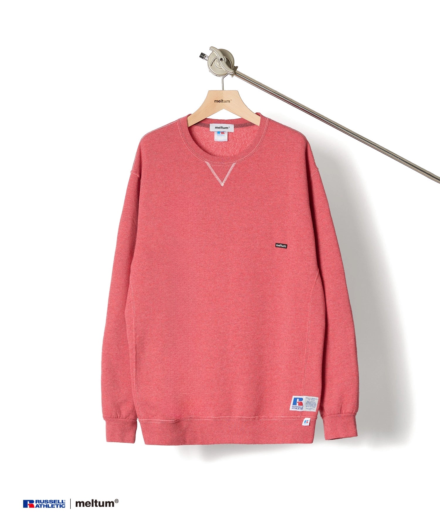 ×RUSSELL ATHLETIC STANDARD CREWNECK SWEAT OVERDYE [RED]