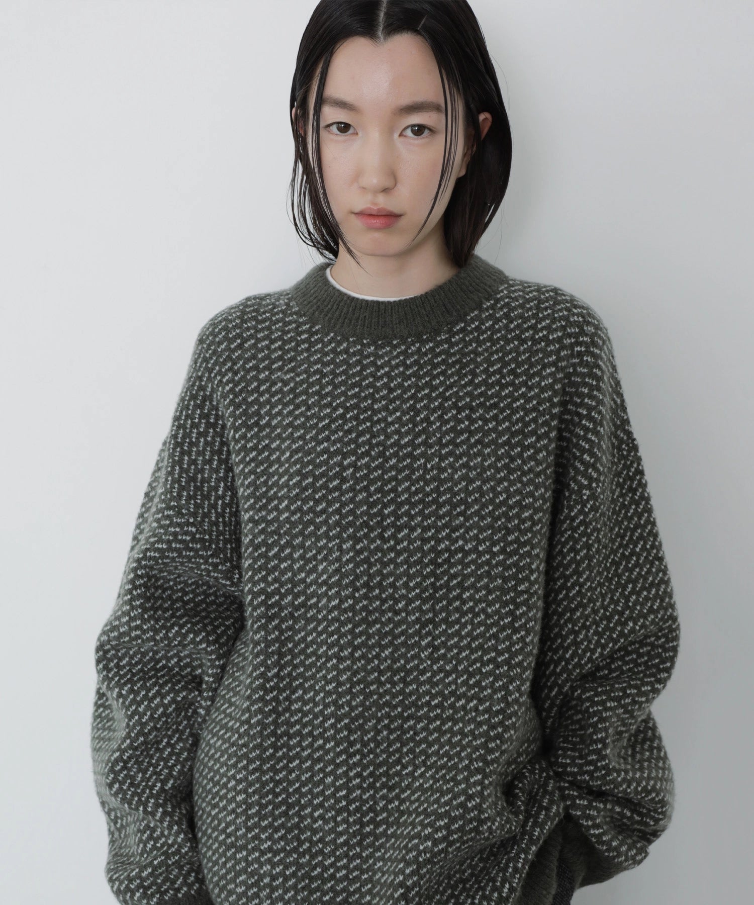 BIRDSEYE KNIT【GREEN】