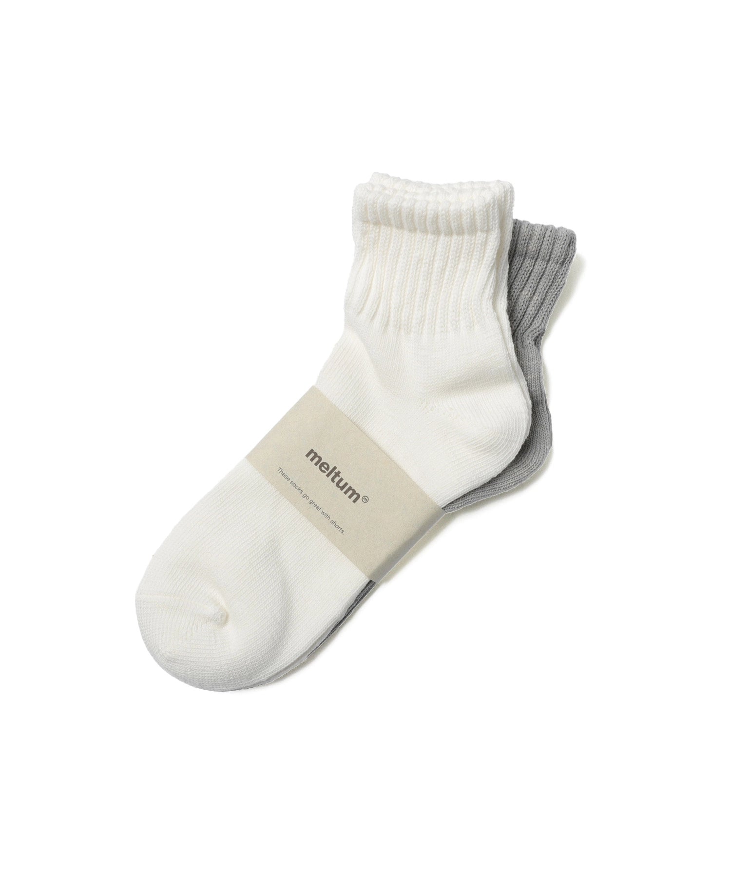 2P PILE SOCKS【WH×GR】