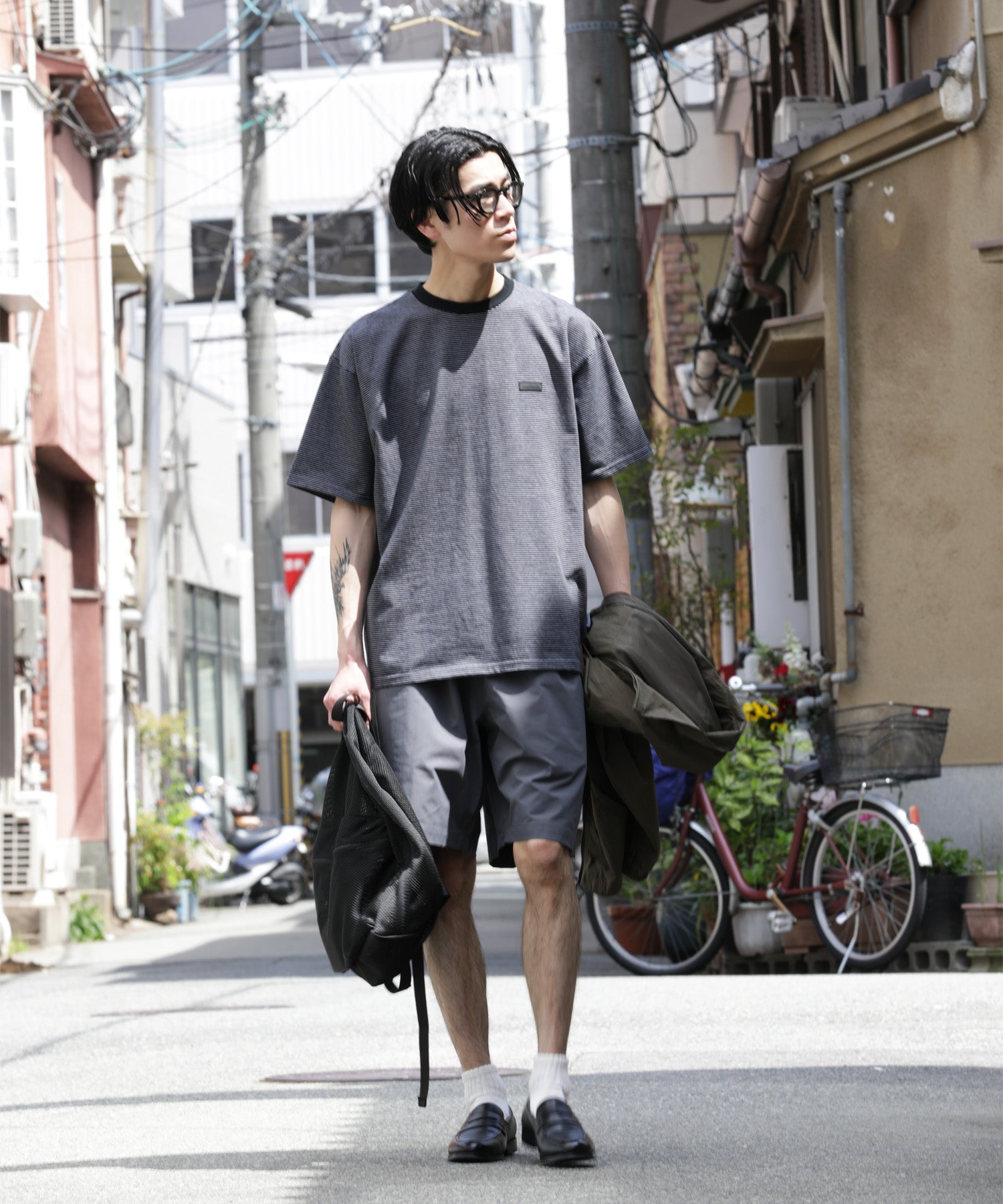 BORDER S/S T-SHIRT