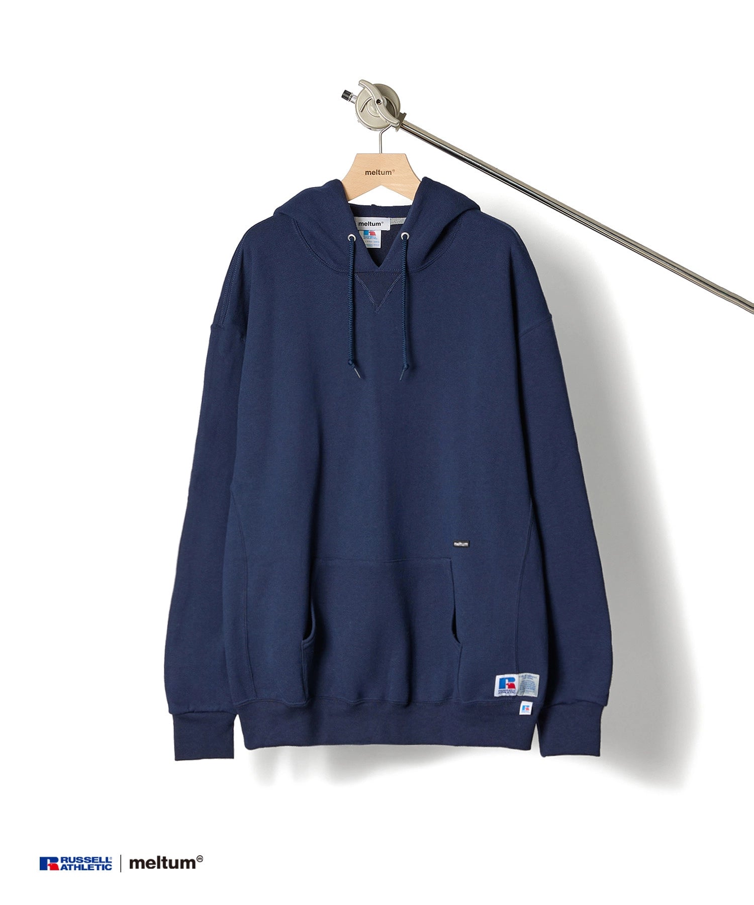 ×RUSSELL ATHLETIC STANDARD SWEAT HOODIE【NAVY】