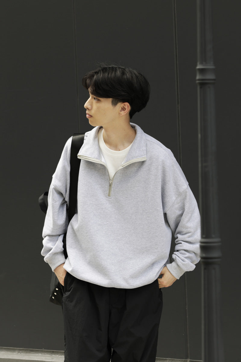 公式】meltum メルタム HALF ZIP SWEAT ハーフジップスウェット ハーフ