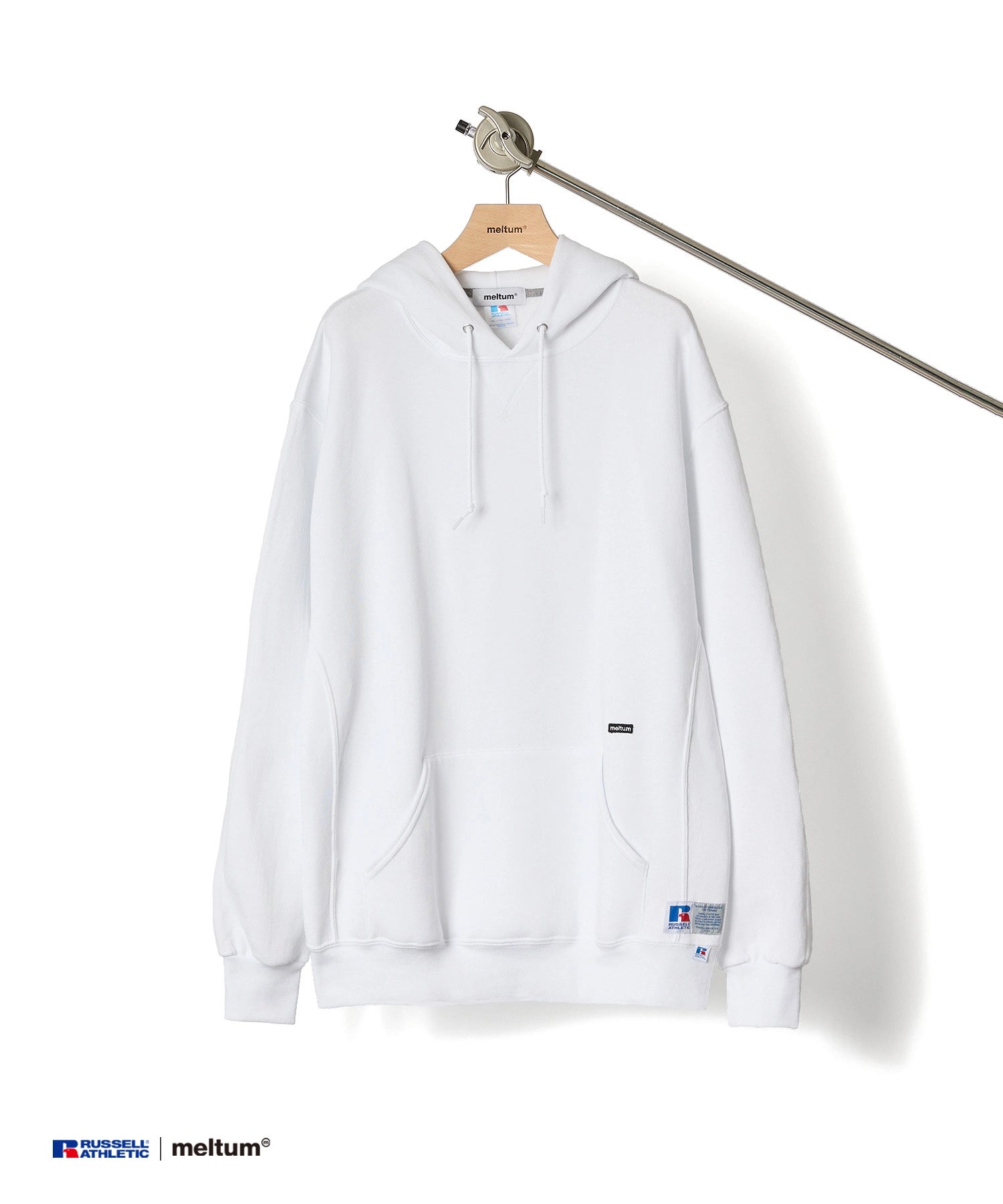 ×RUSSELL ATHLETIC STANDARD SWEAT HOODIE [WHITE]