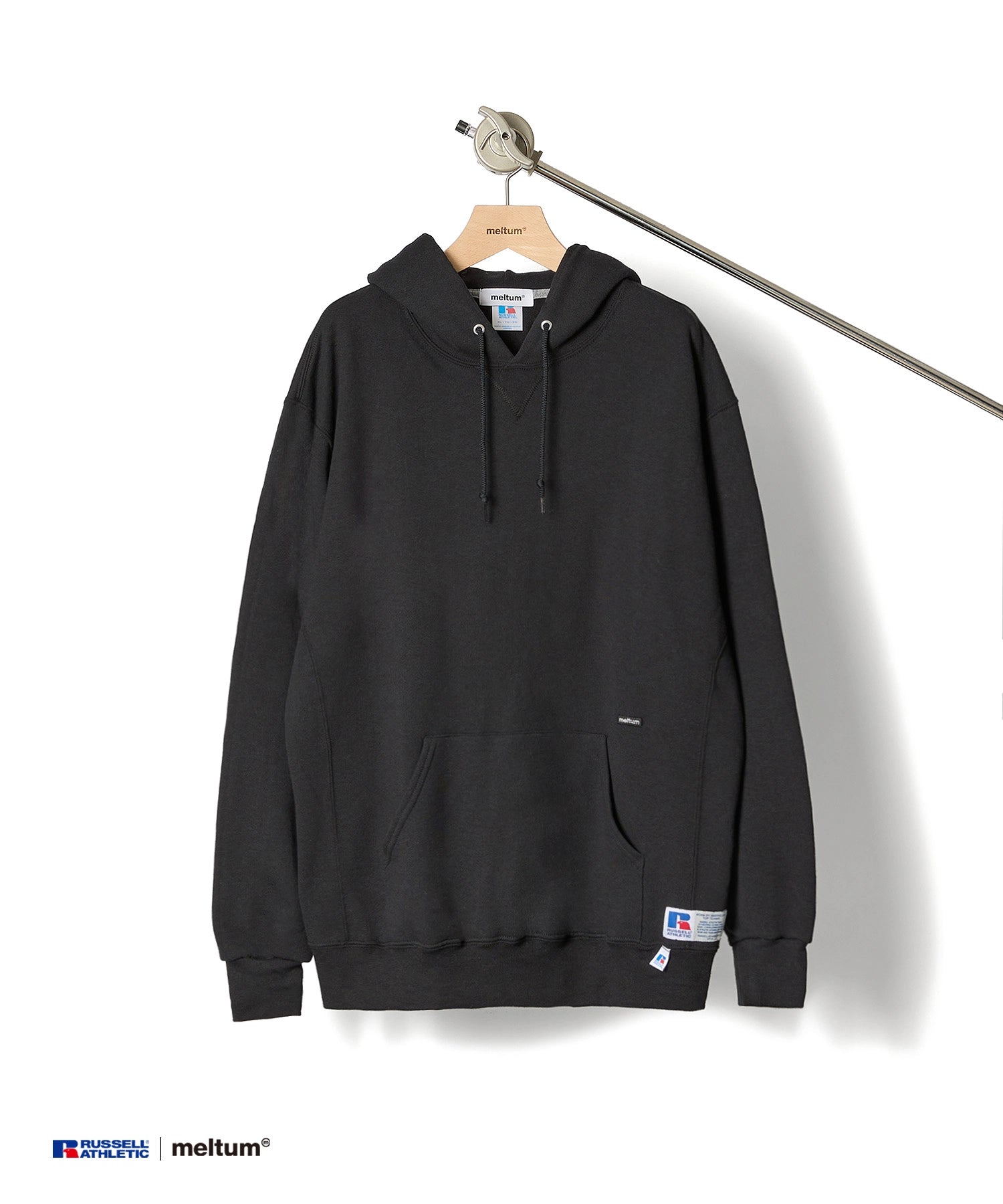 ×RUSSELL ATHLETIC STANDARD SWEAT HOODIE【BLACK】