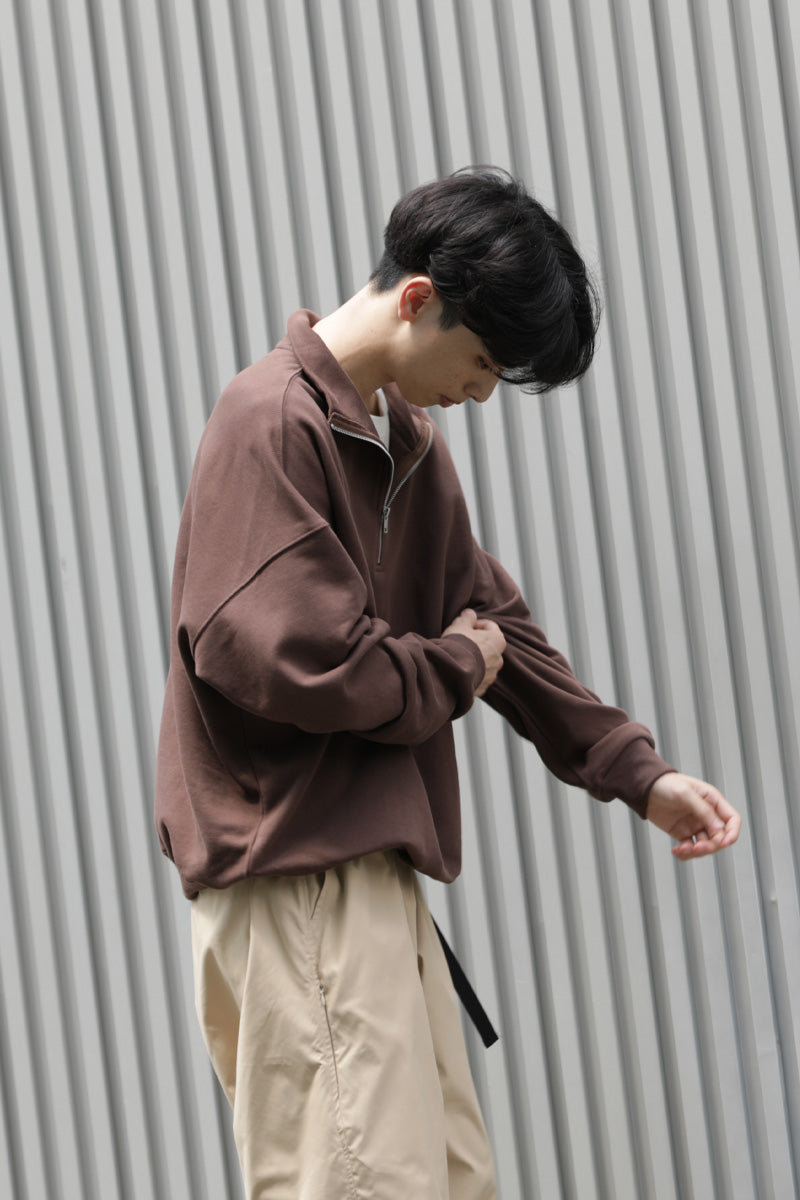 公式】meltum メルタム HALF ZIP SWEAT ハーフジップスウェット ハーフ