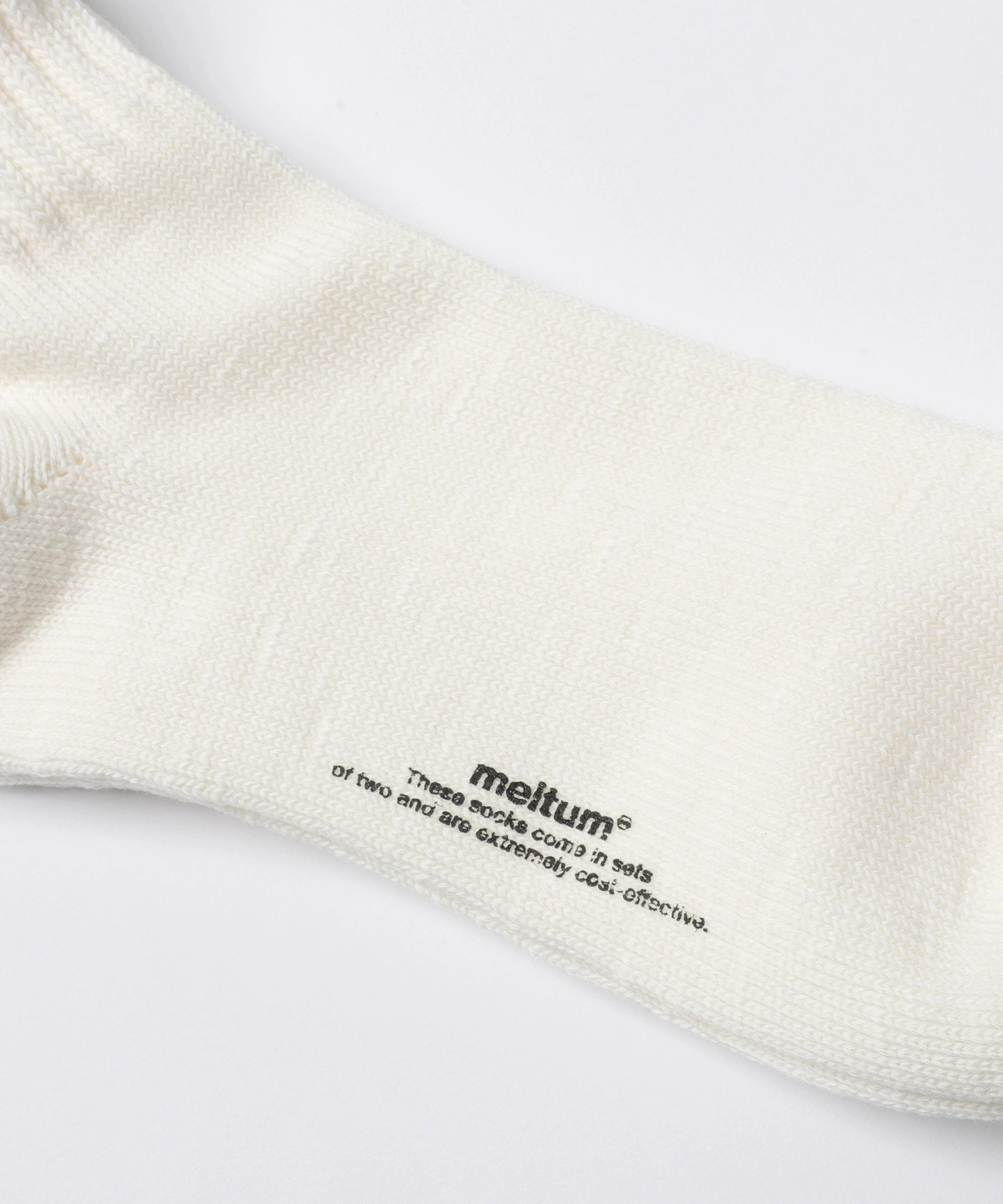 2P PILE SOCKS【WH×BK】