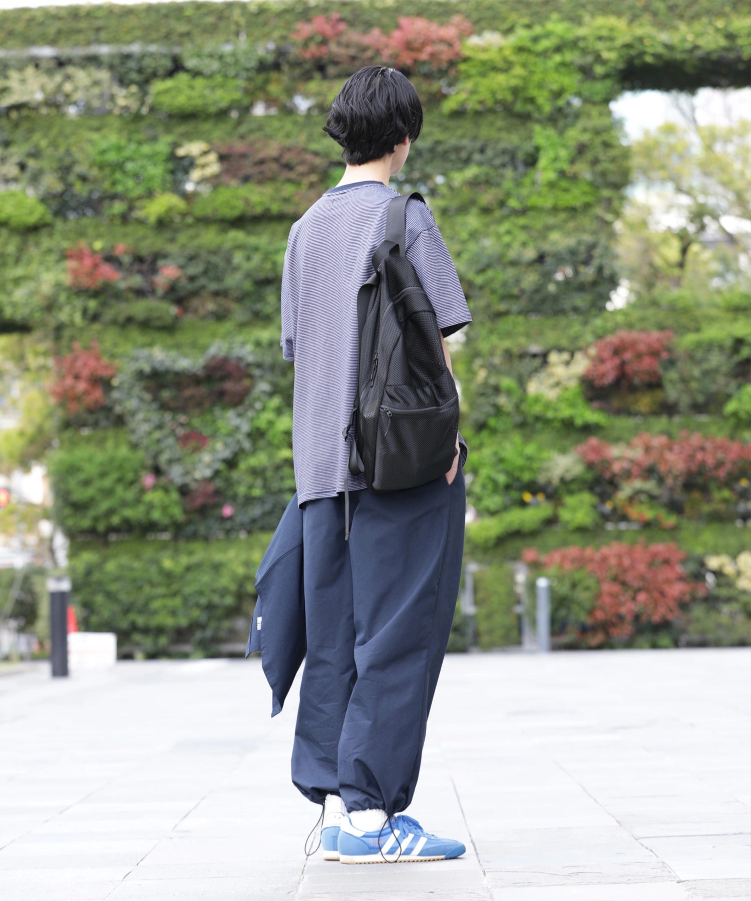 BORDER S/S T-SHIRT【NAVY】