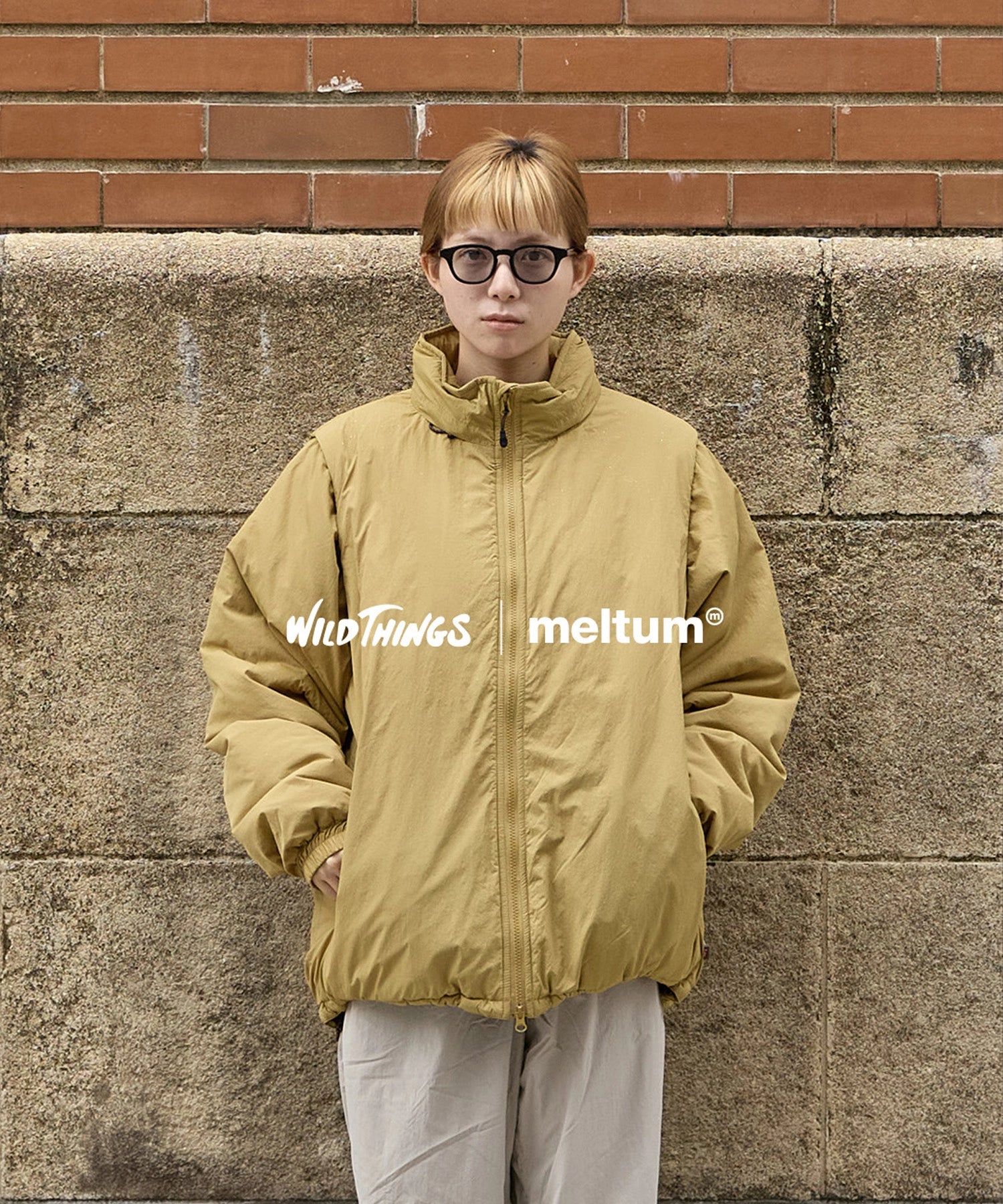 ×WILDTHINGS DETACHABLE PADDING BLOUSON【KHAKI】