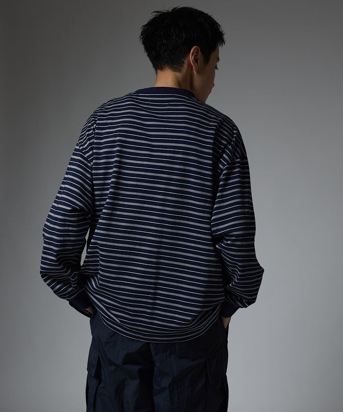 MULTI BORDER L/S TEE