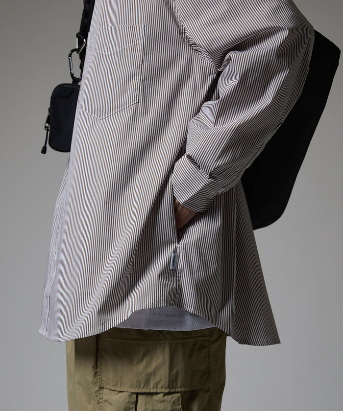 LOOSE STRIPE SHIRT L/S