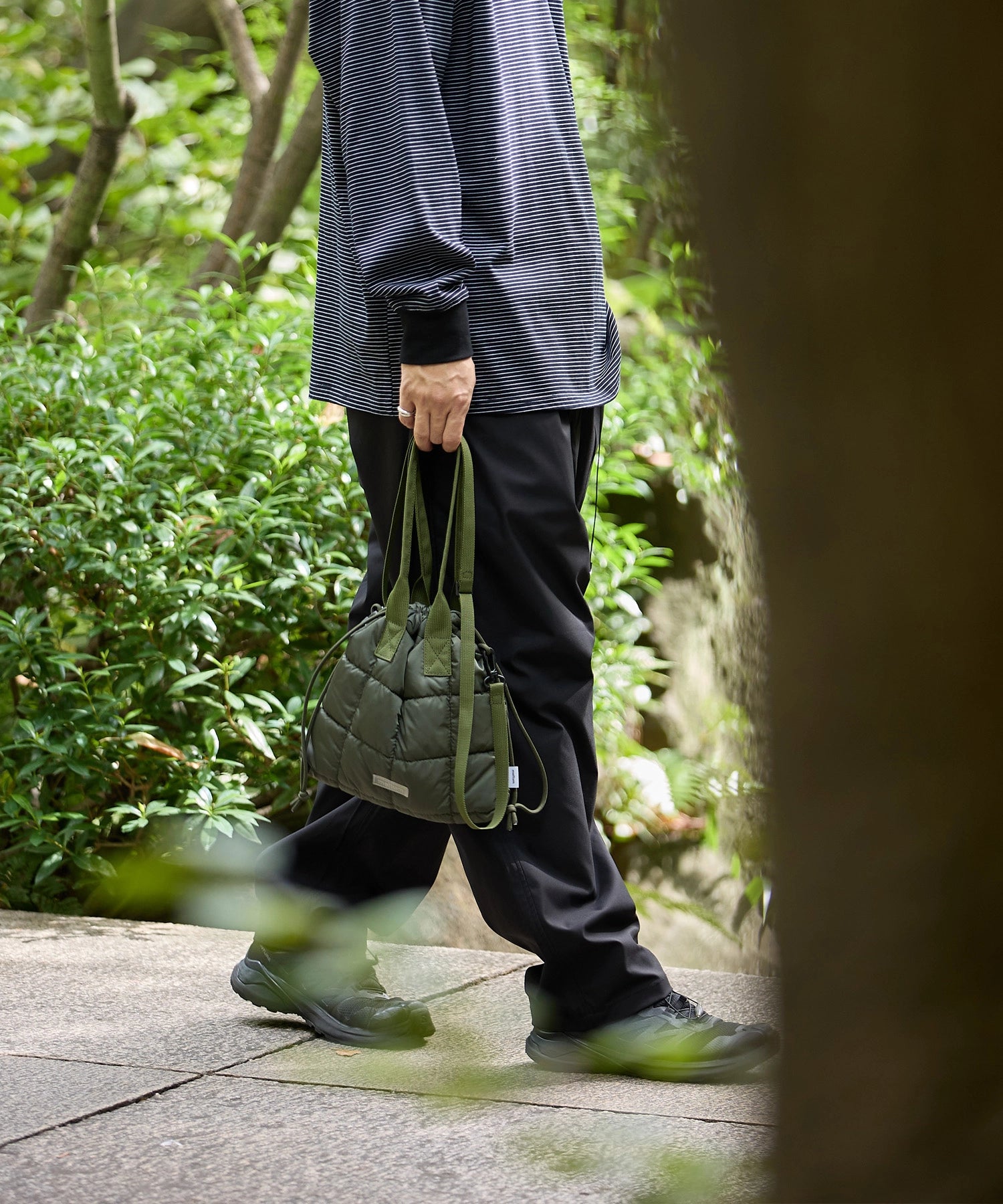 QUILT SHOULDER POUCH【OLIVE】