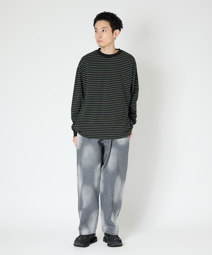 MULTI BORDER L/S TEE