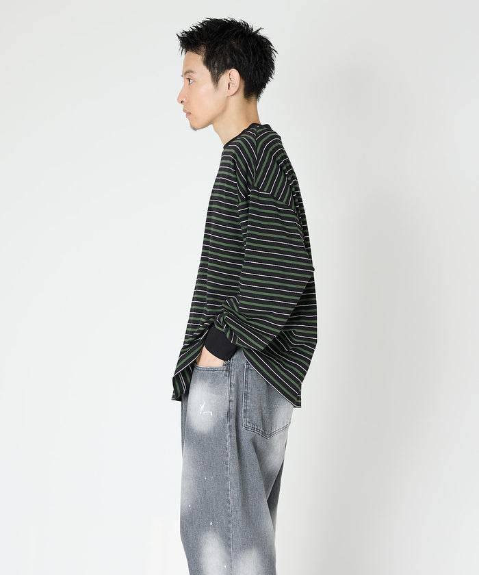 MULTI BORDER L/S TEE