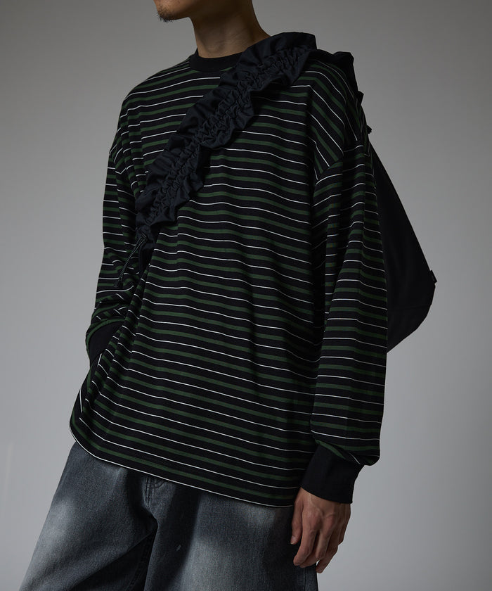 MULTI BORDER L/S TEE