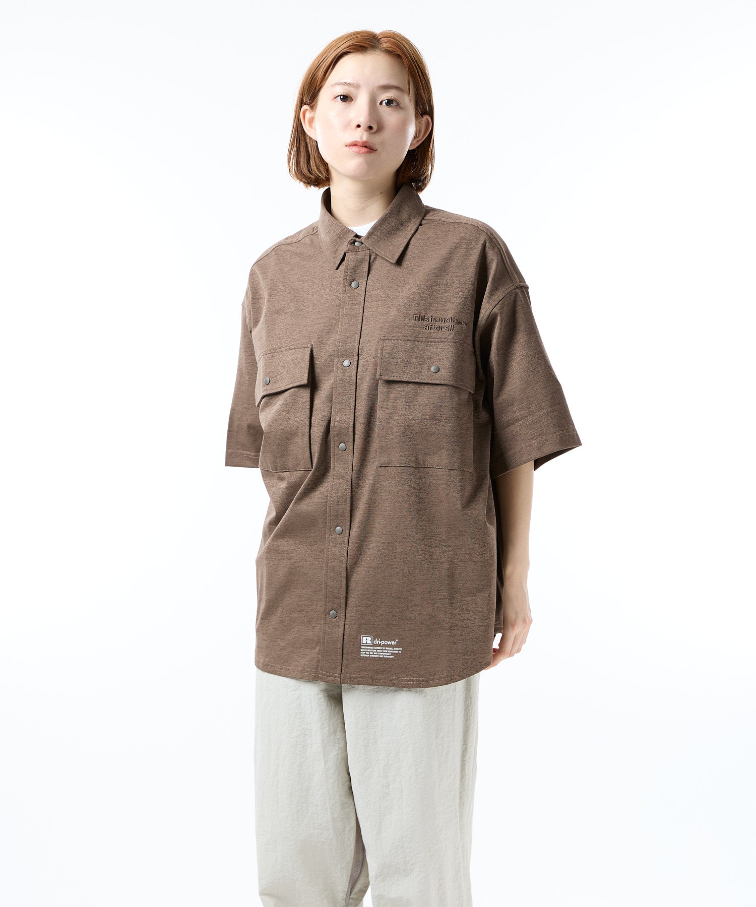 【4.24 WED 12:00- IN STOCK】meltum × RUSSELL ATHLETIC DRY POWER CPO 衬衫 短袖