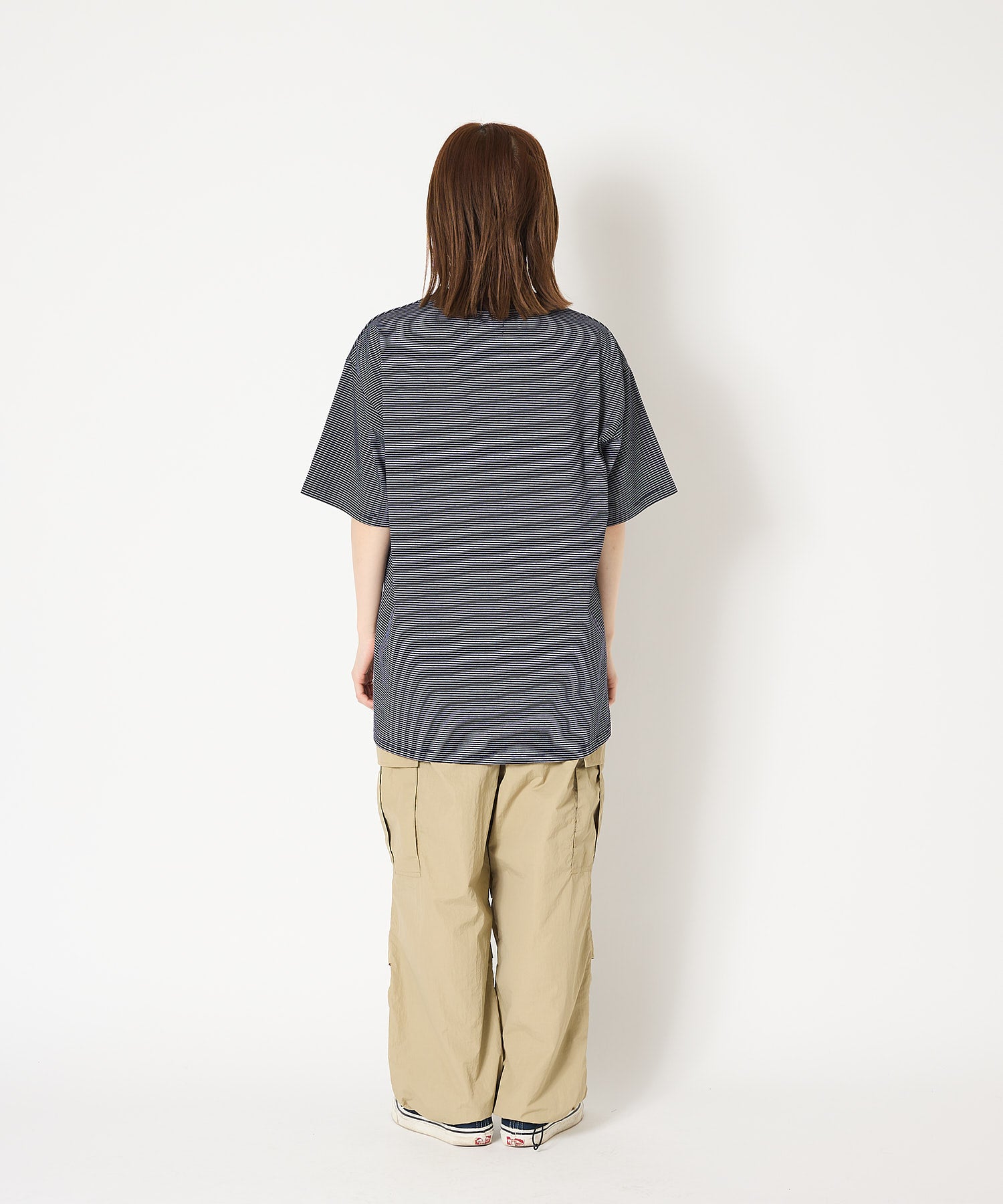 ENNOY S/S Border T-Shirt BEIGExBLACK BORDER S⁄S T-SHIRT