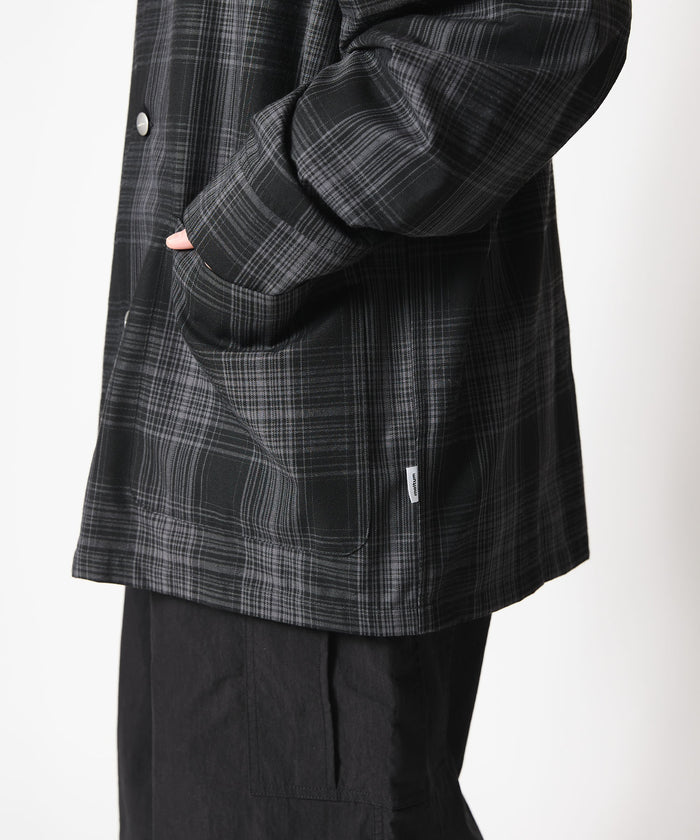 OMBRE CHECK COVERALL JACKET