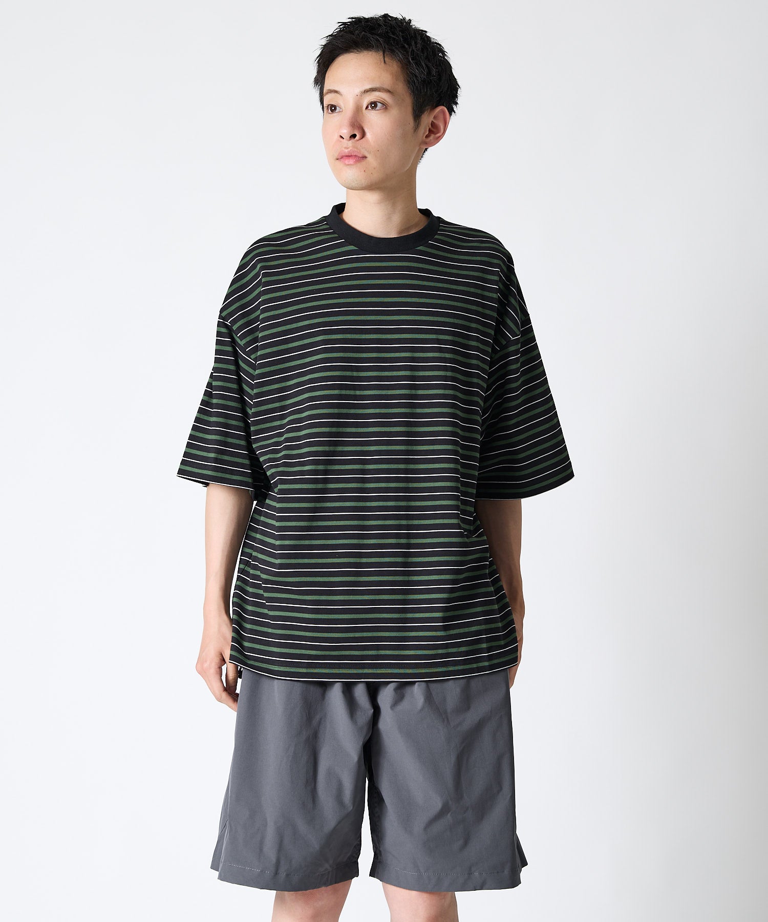 Multi Border Short Sleeve T-Shirt
