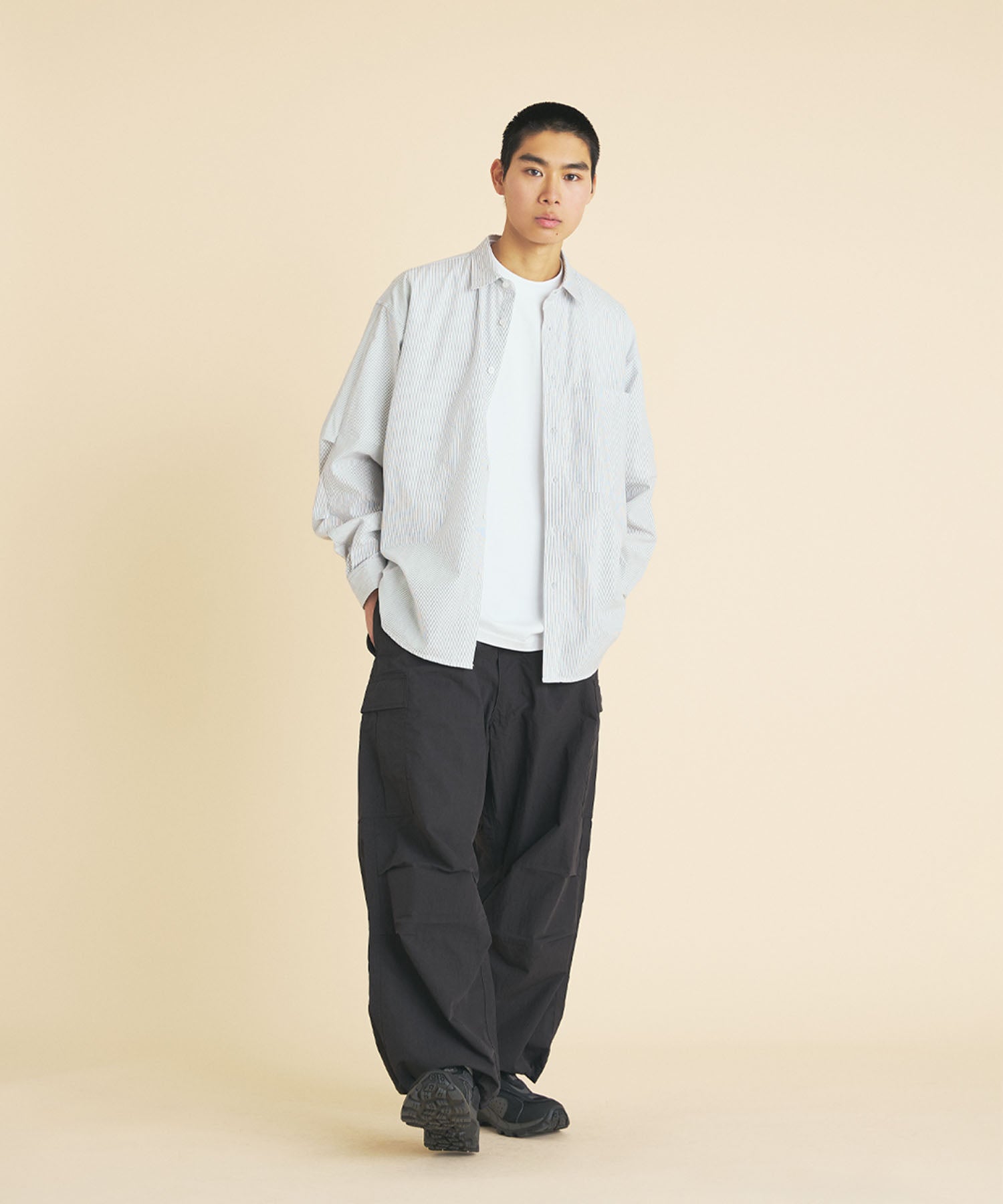 【3.20 FRI 18:00~ INSTOCK】STRIPE TECH SHIRTS L/S