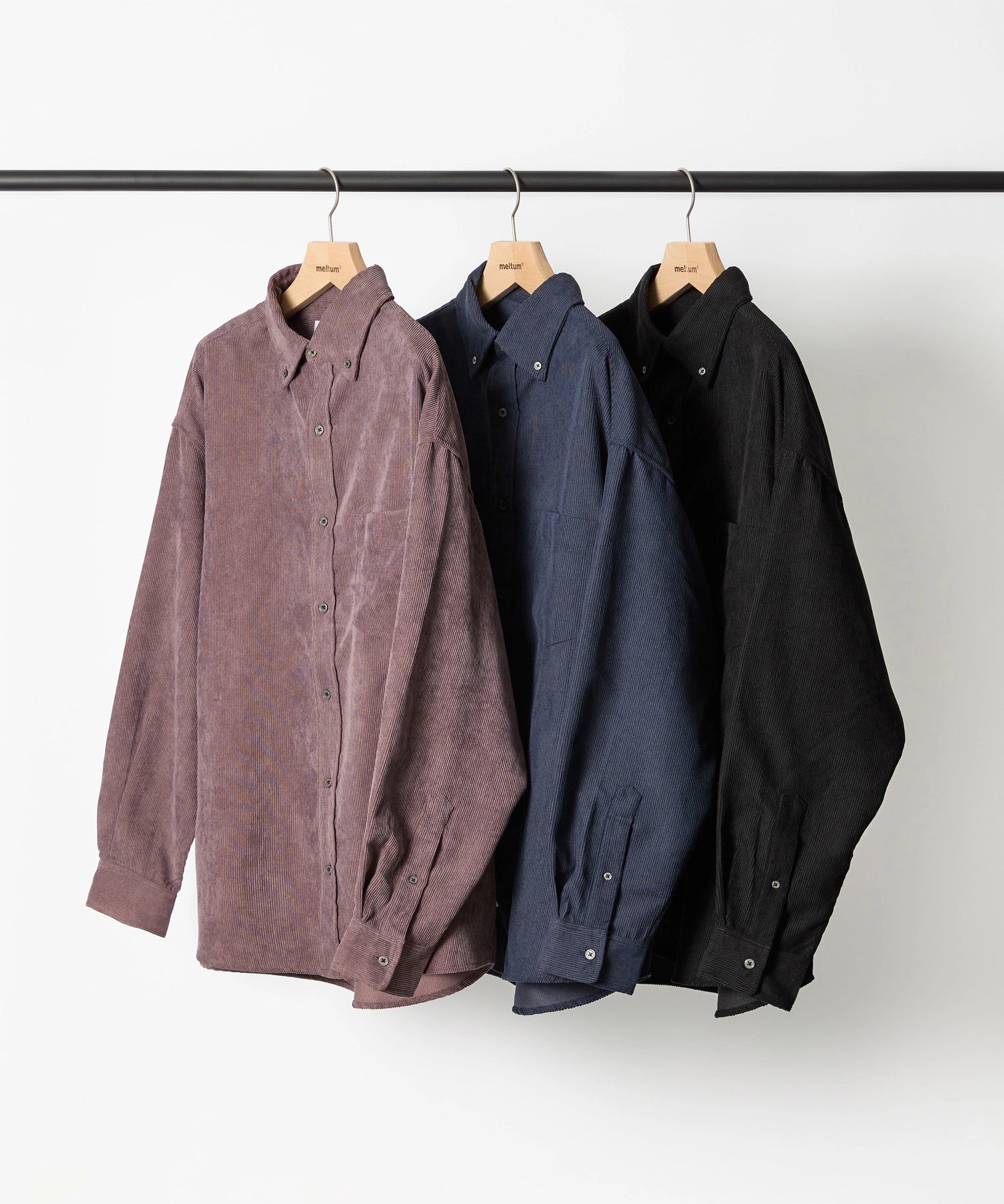 OVERSIZED CORDUROY SHIRT【NAVY】